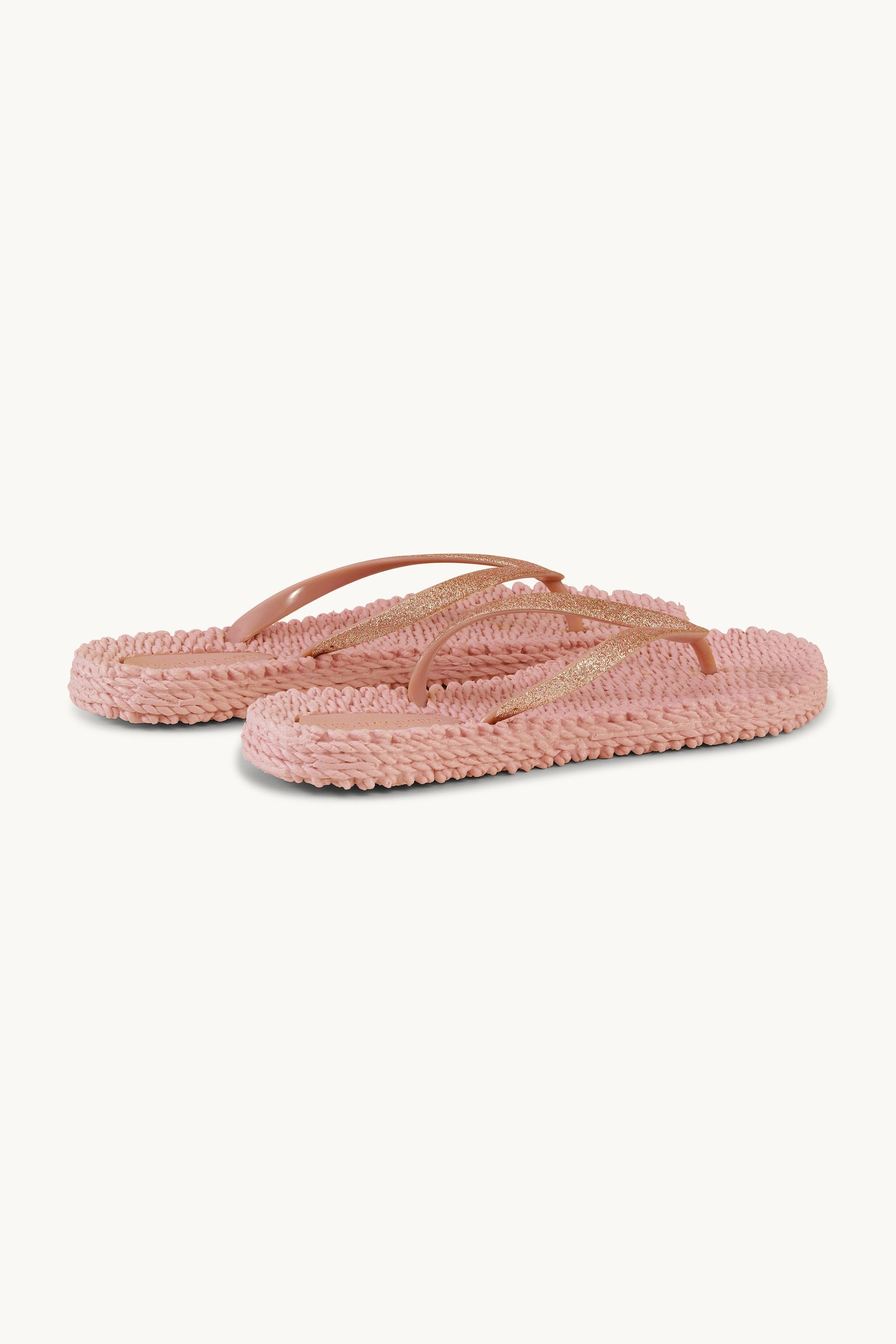 Tongs Glitter - Misty Rose