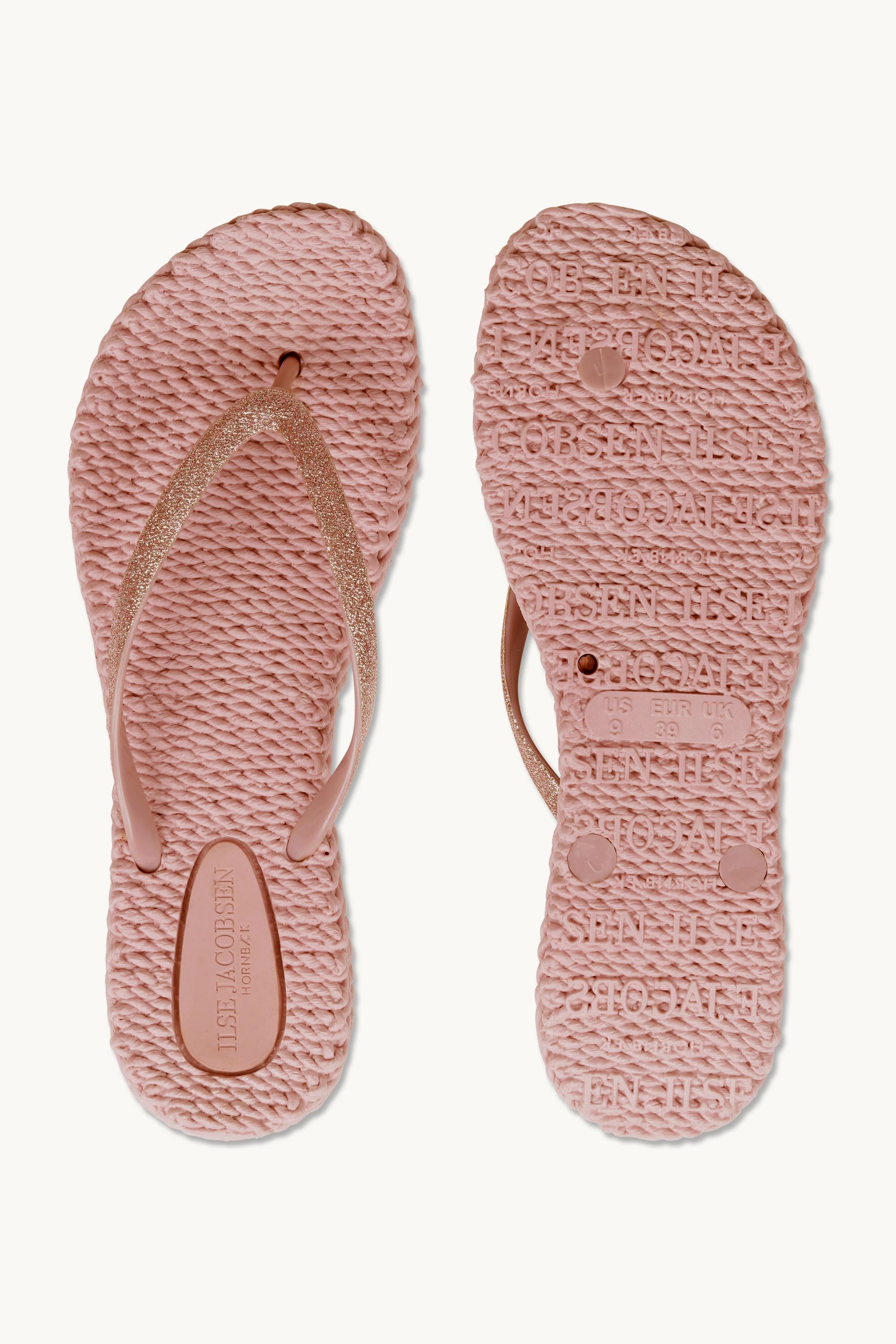 Tongs Glitter - Misty Rose