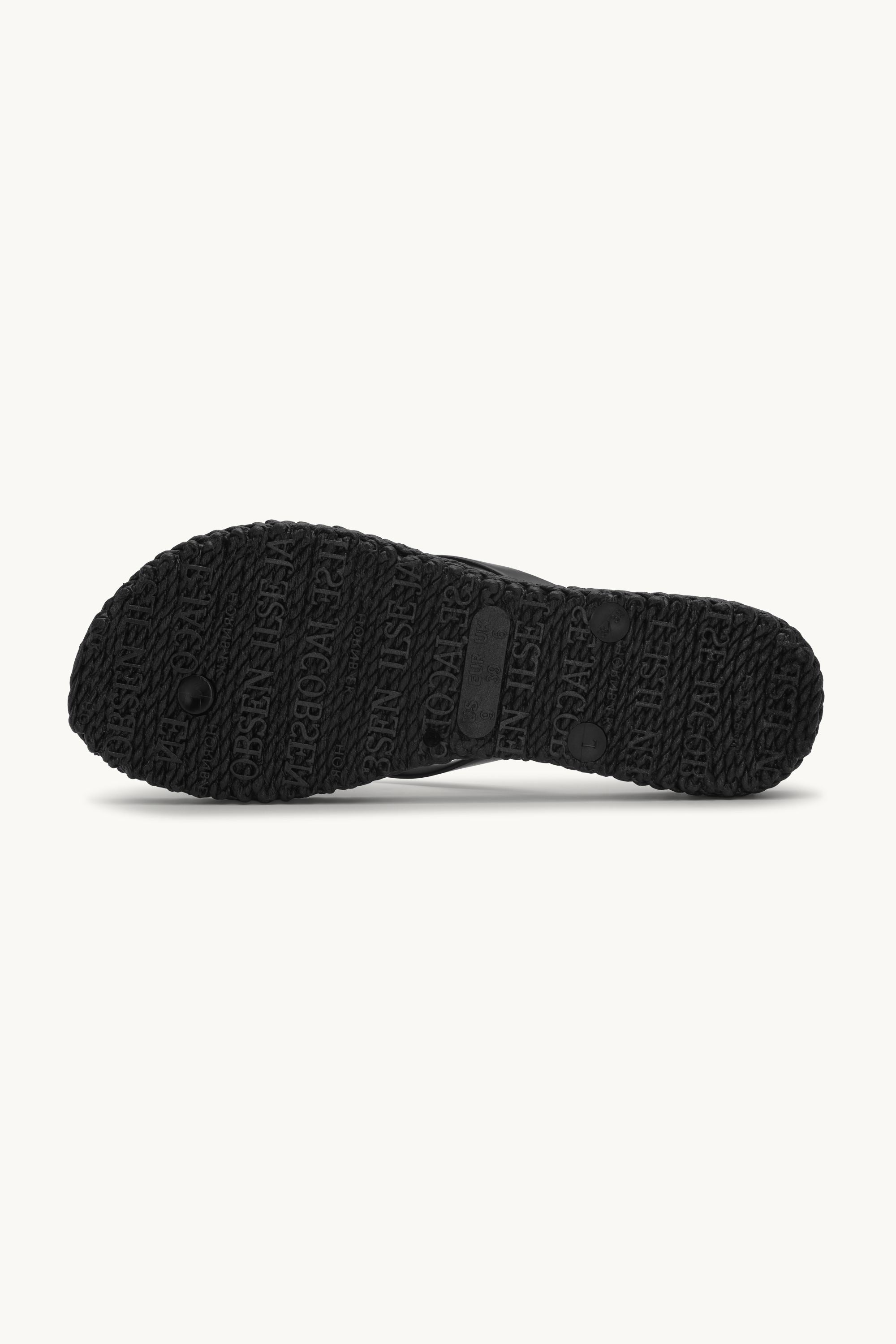 Flip Flops With Logo - Black