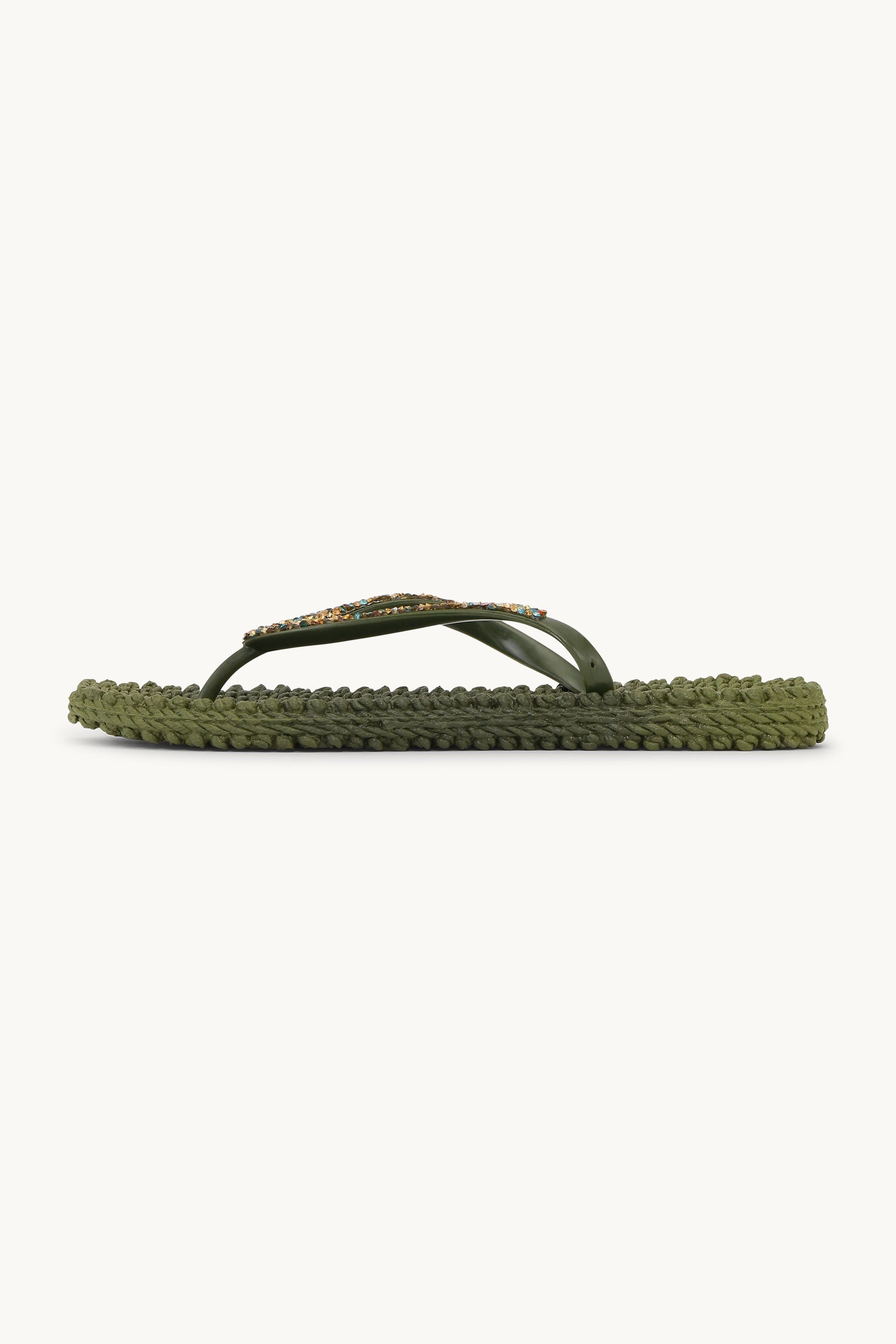 Flip Flops with Rhinestones - Sphagnum