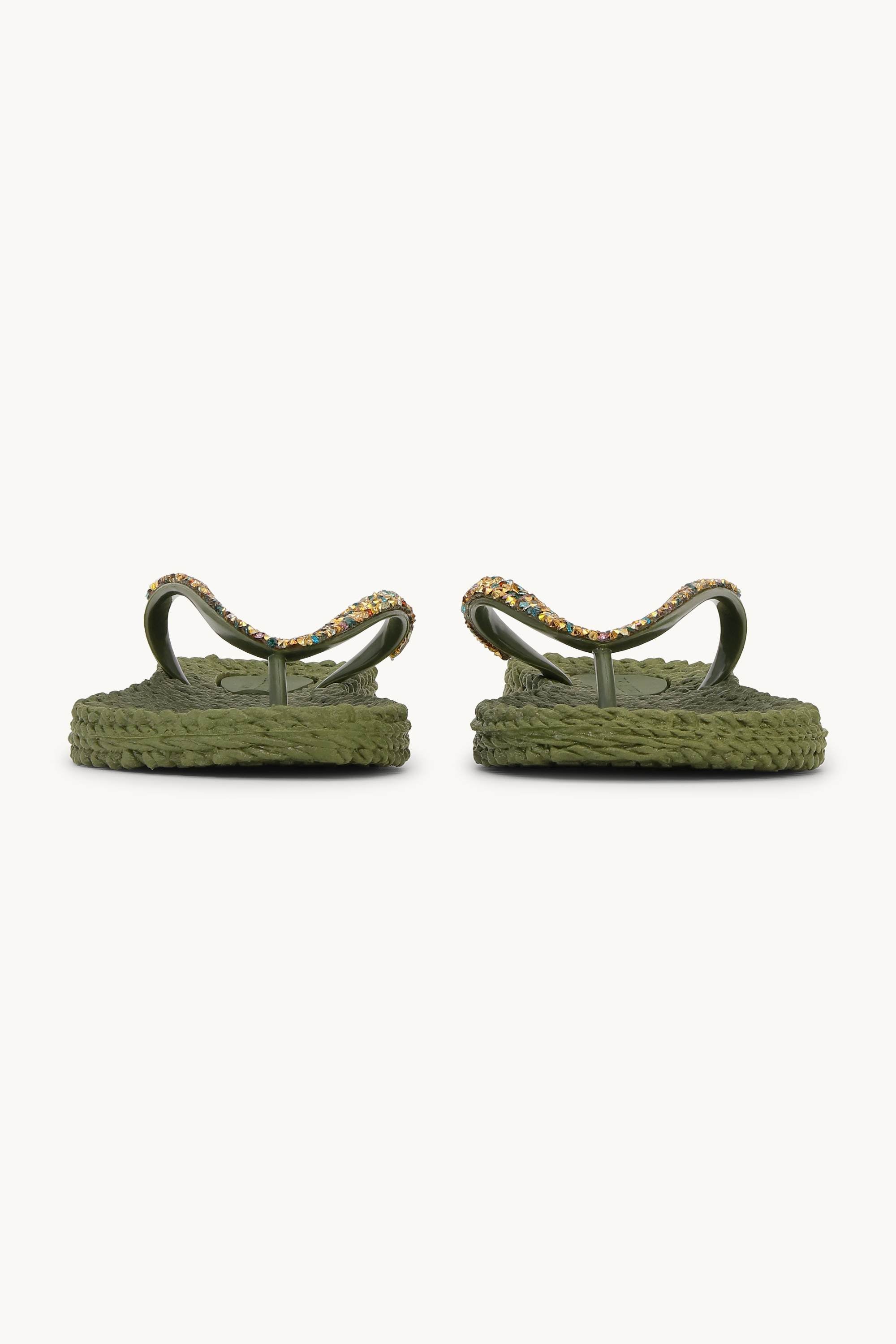 Flip Flops with Rhinestones - Sphagnum