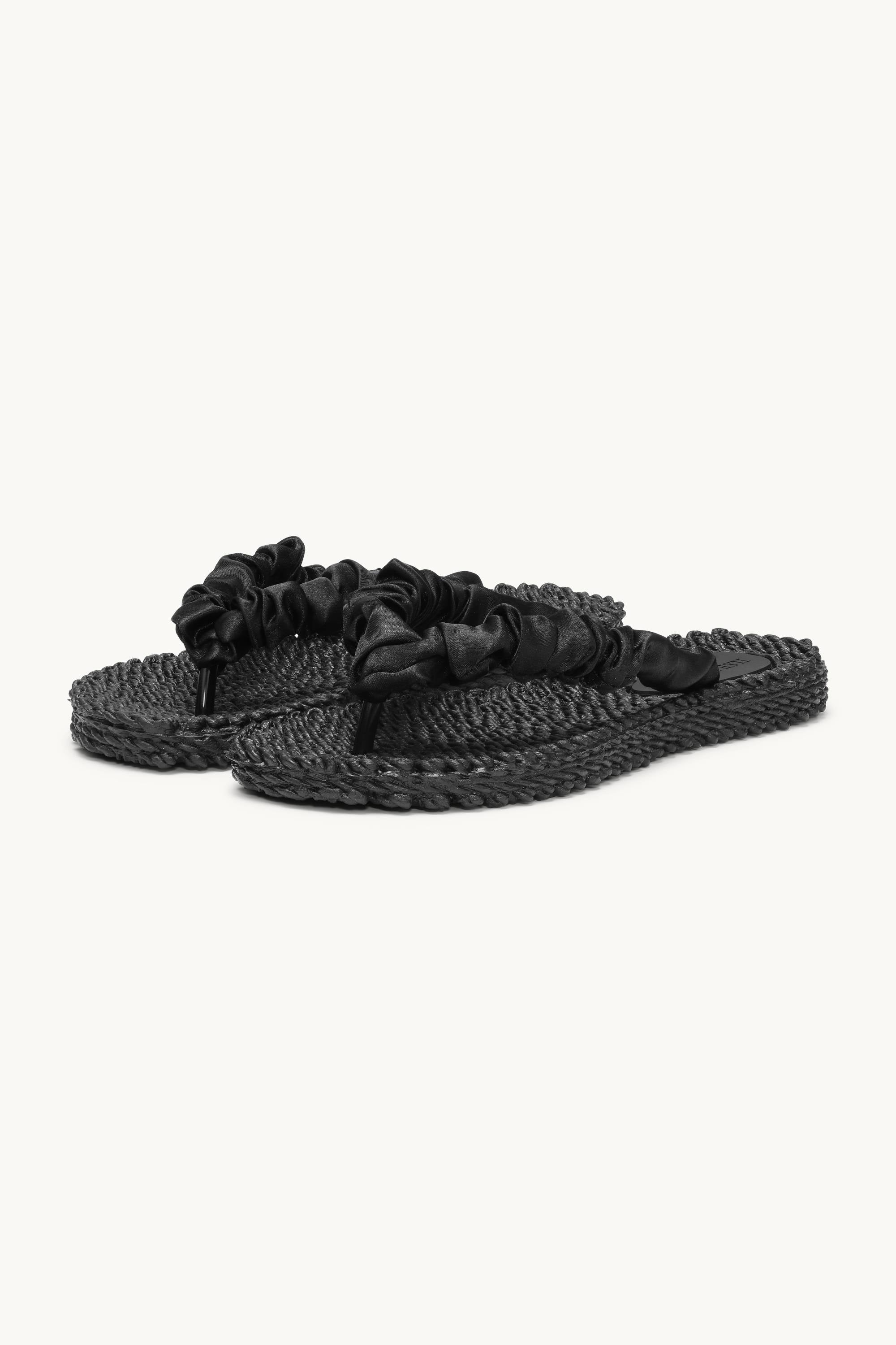 Tongs Tissu - Black