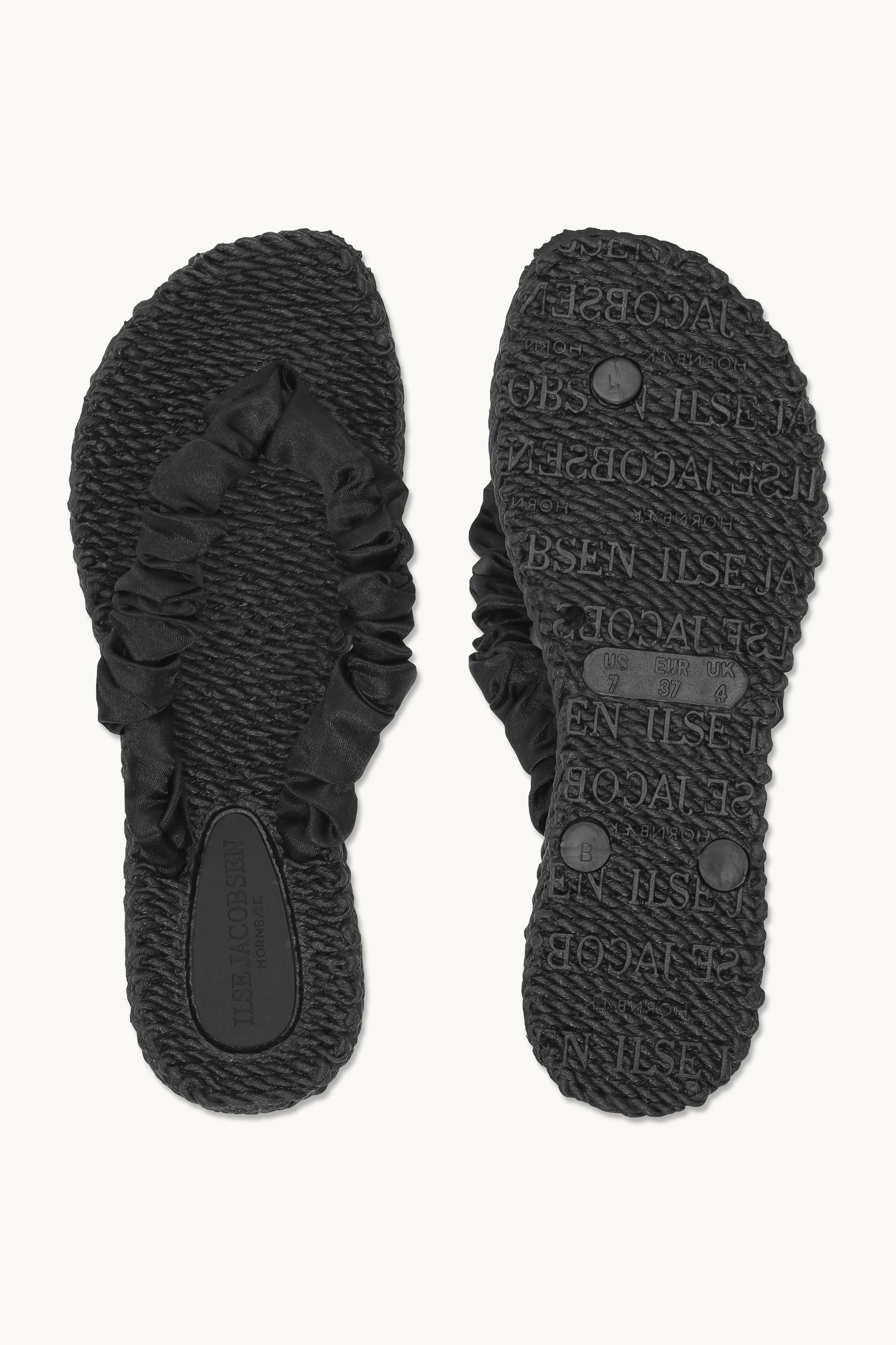 Tongs Tissu - Black