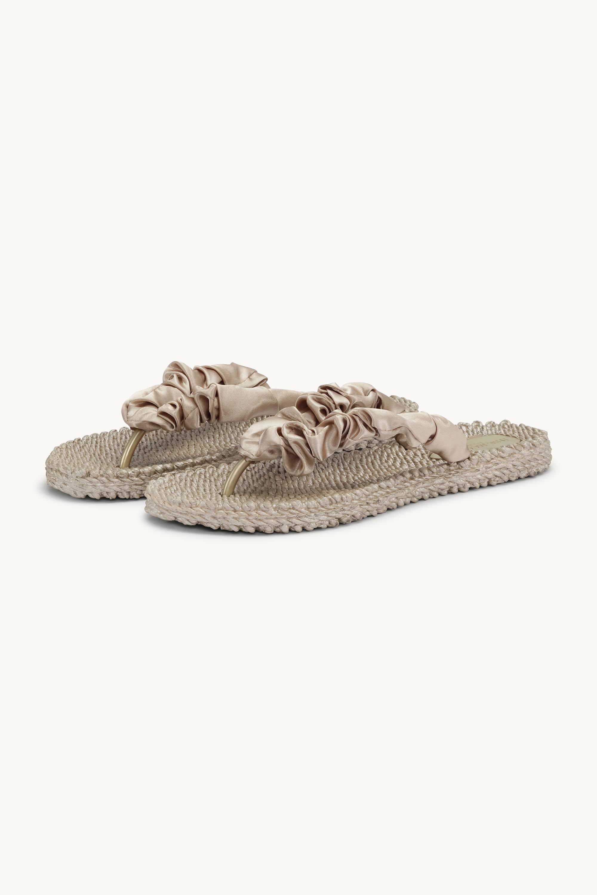 Tongs Tissu - Platin