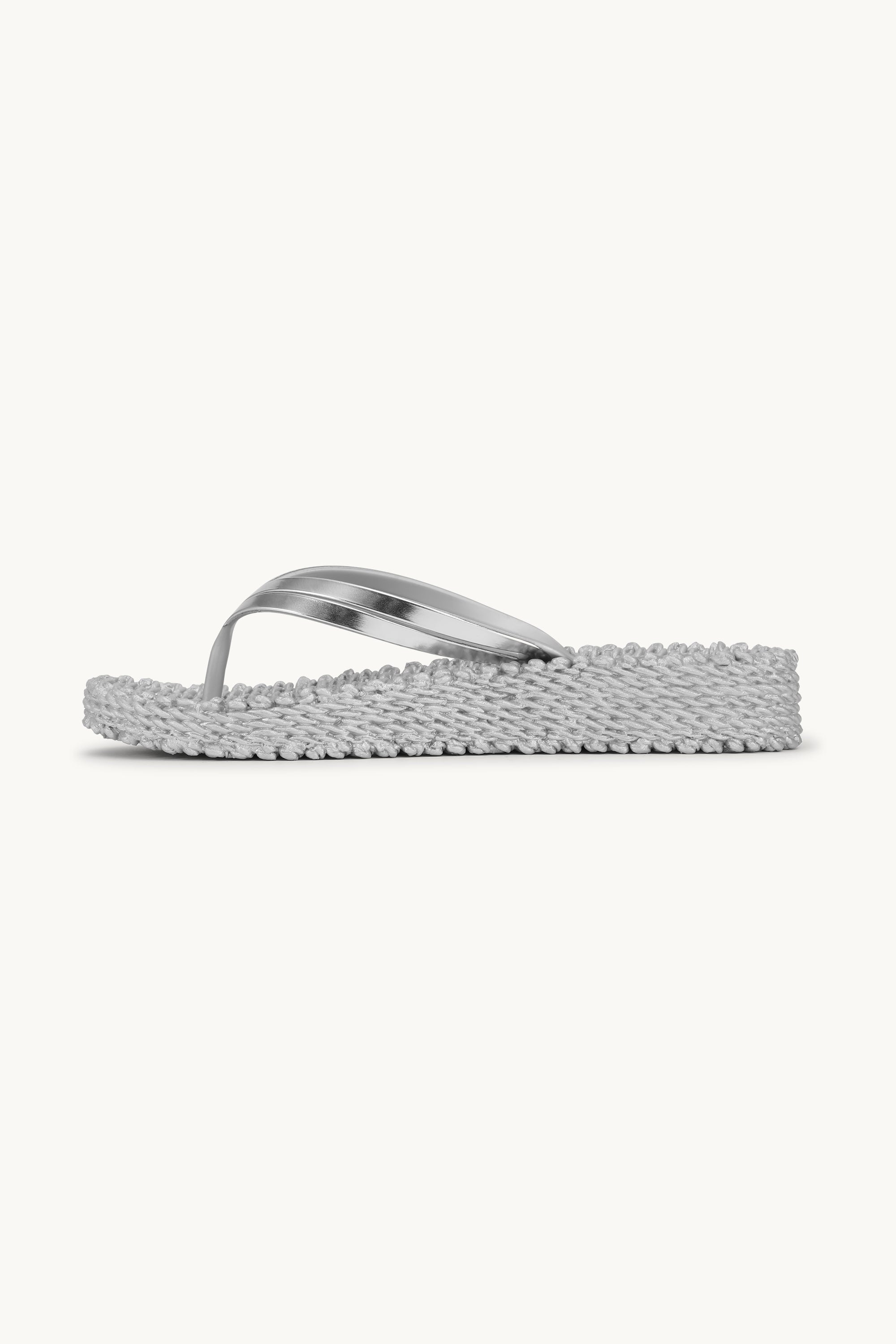 Tongs à Plateforme Métalliques - Silver