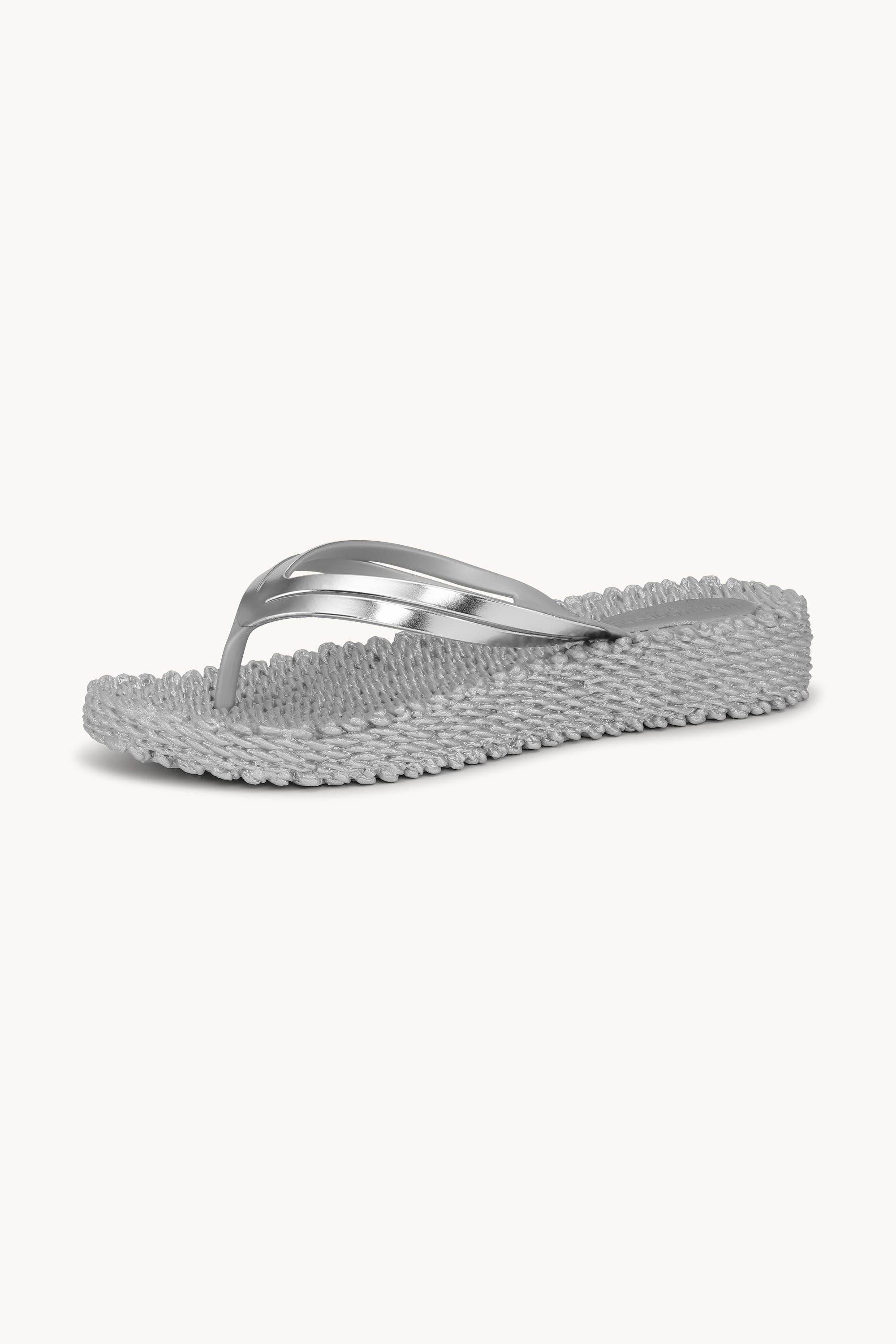 Tongs à Plateforme Métalliques - Silver