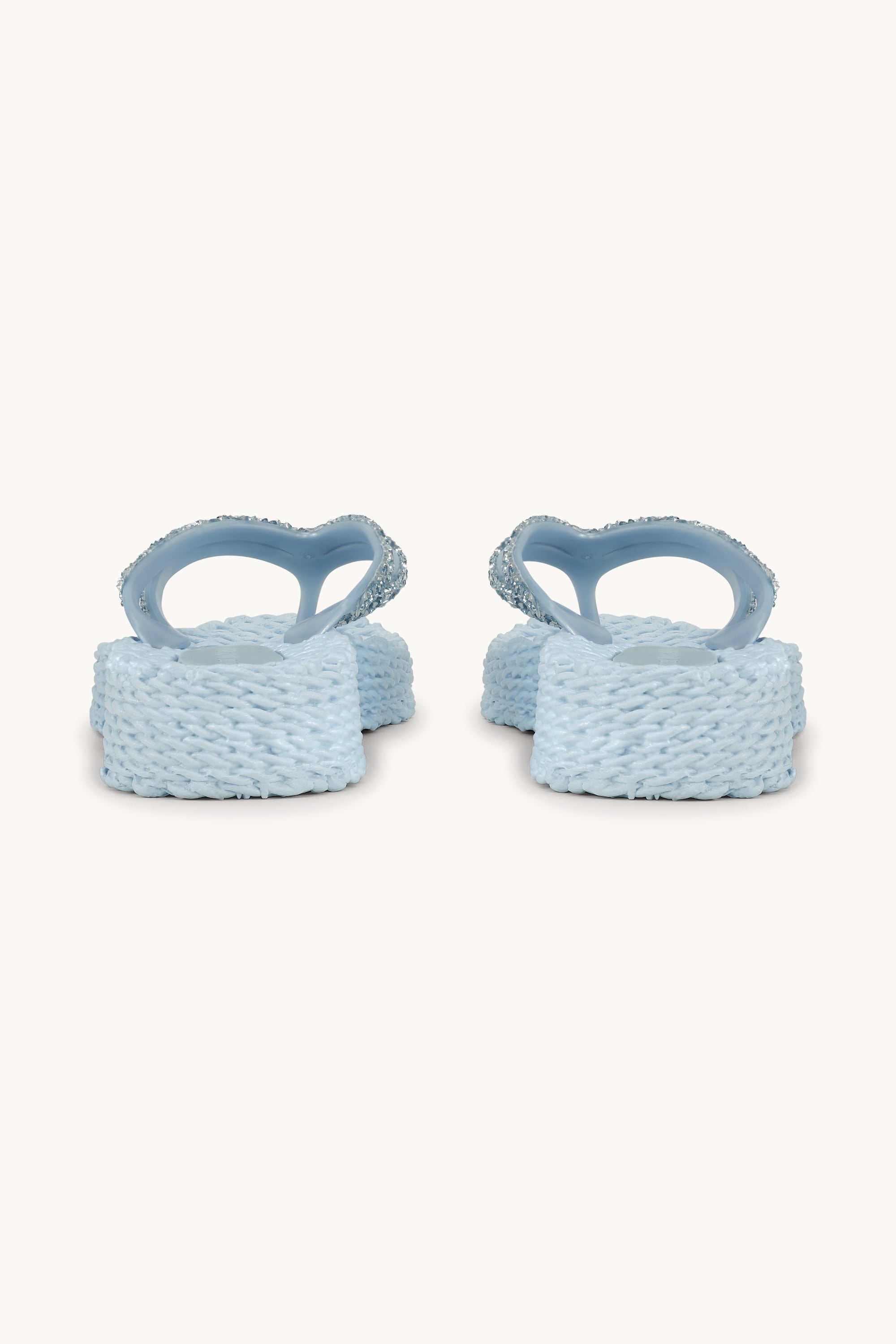 Platform Flip-flops Glitter Stones - Blue Bell