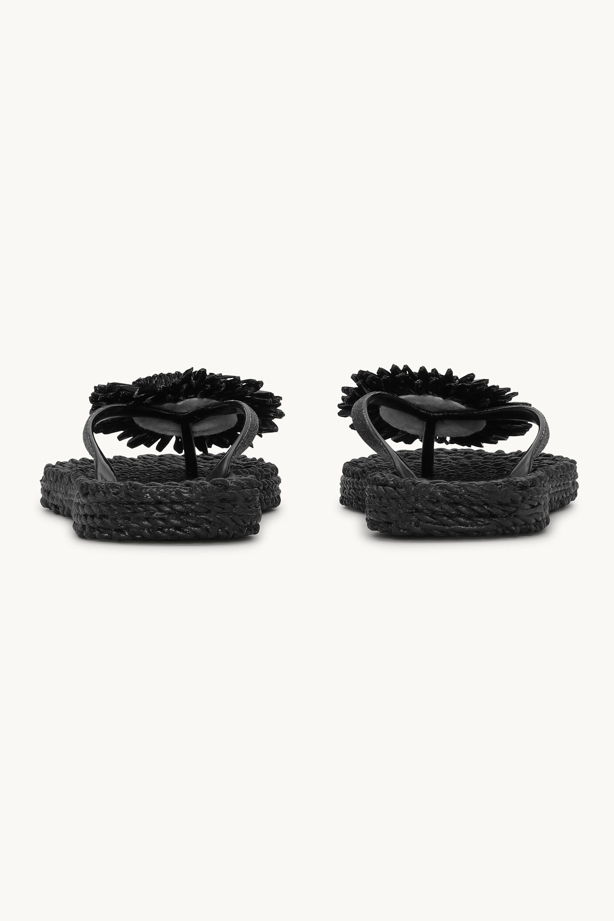 Tongs Fleur - Black