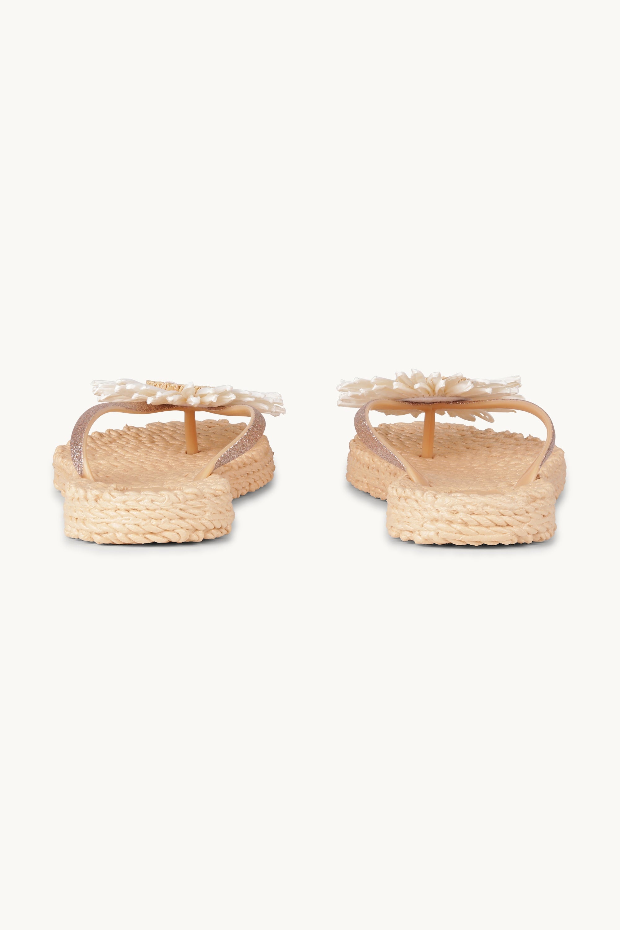 Tongs Fleur - Beige
