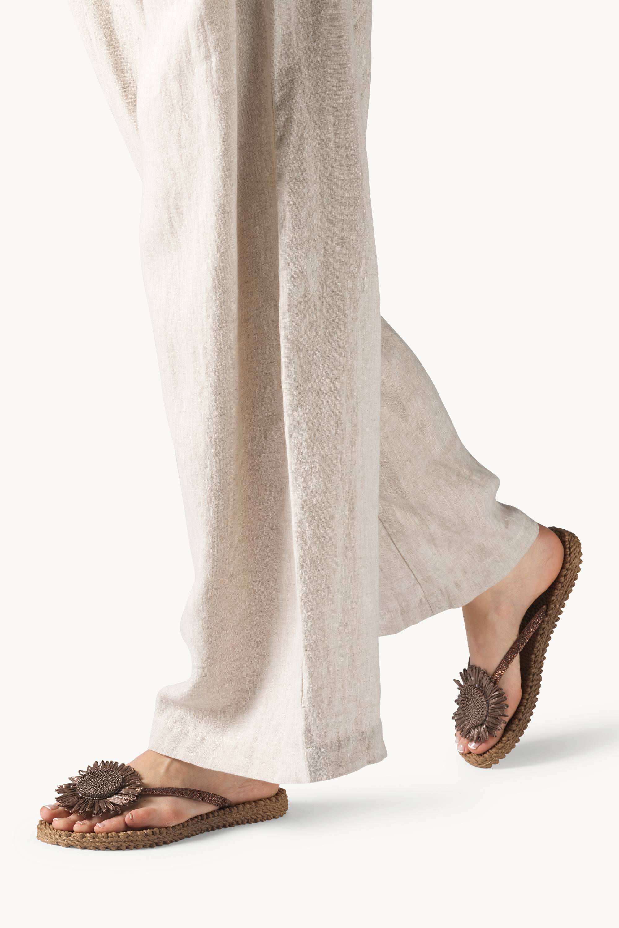 Tongs Fleur - Mocca