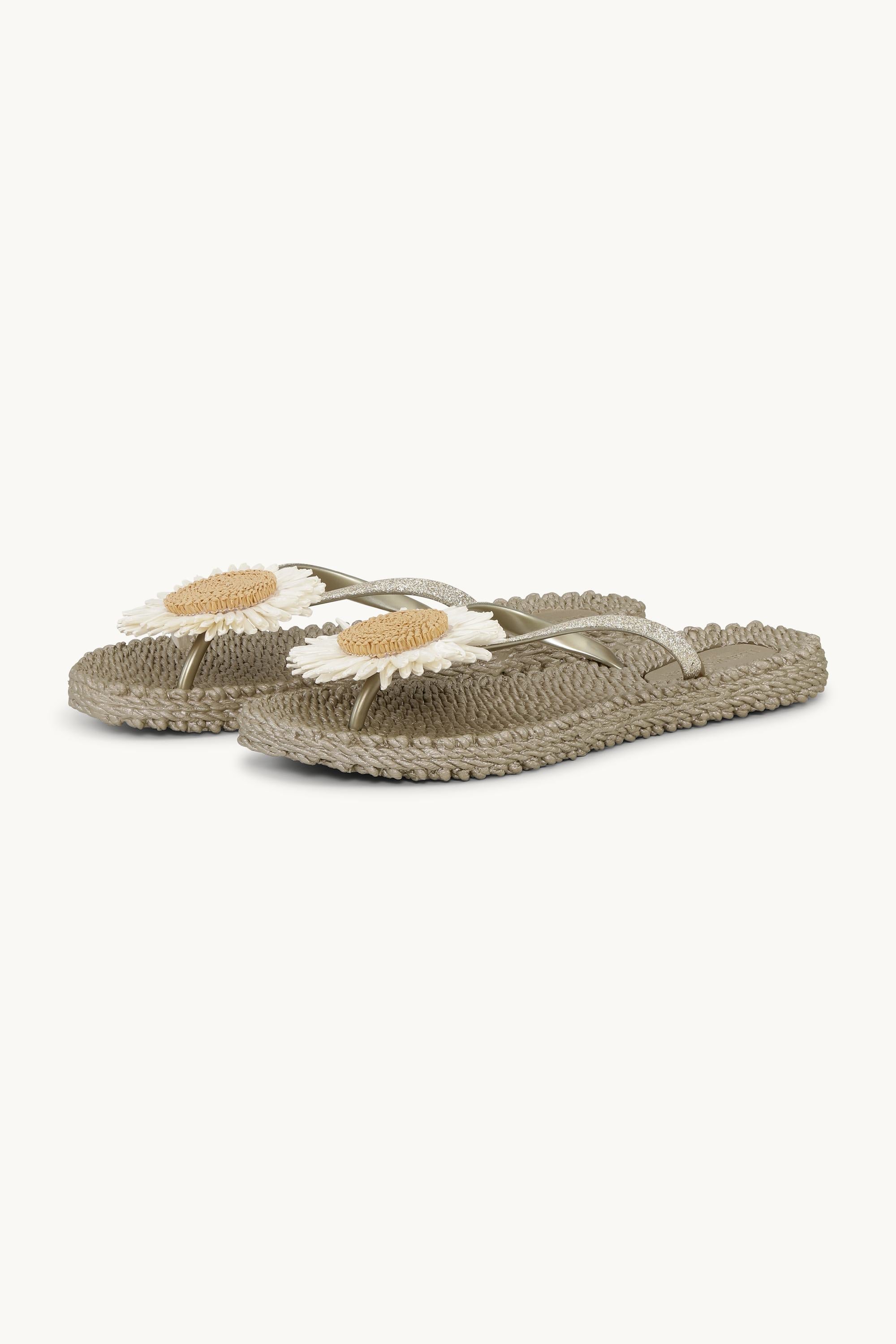 Tongs Fleur - Platin