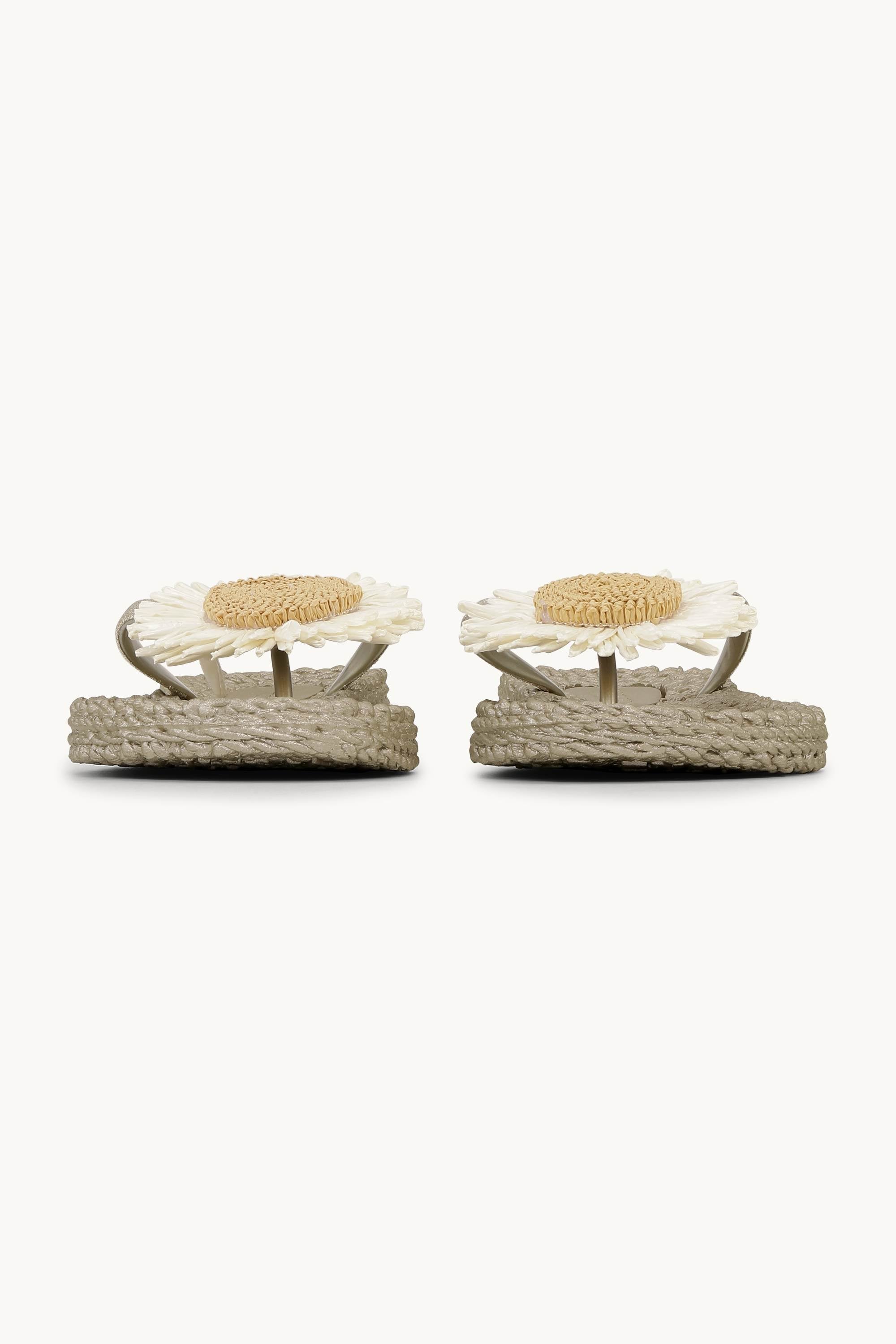 Tongs Fleur - Platin