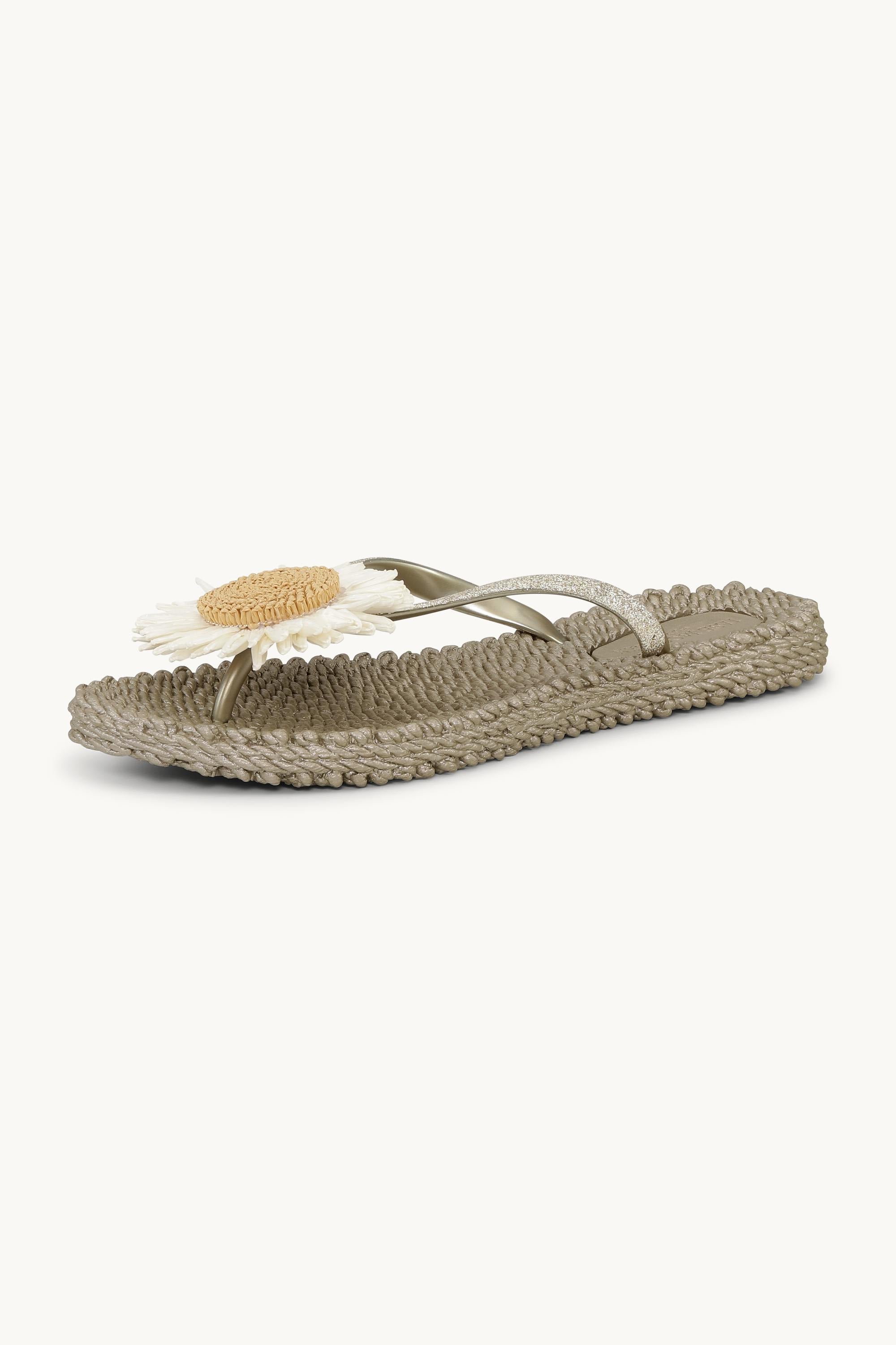 Tongs Fleur - Platin