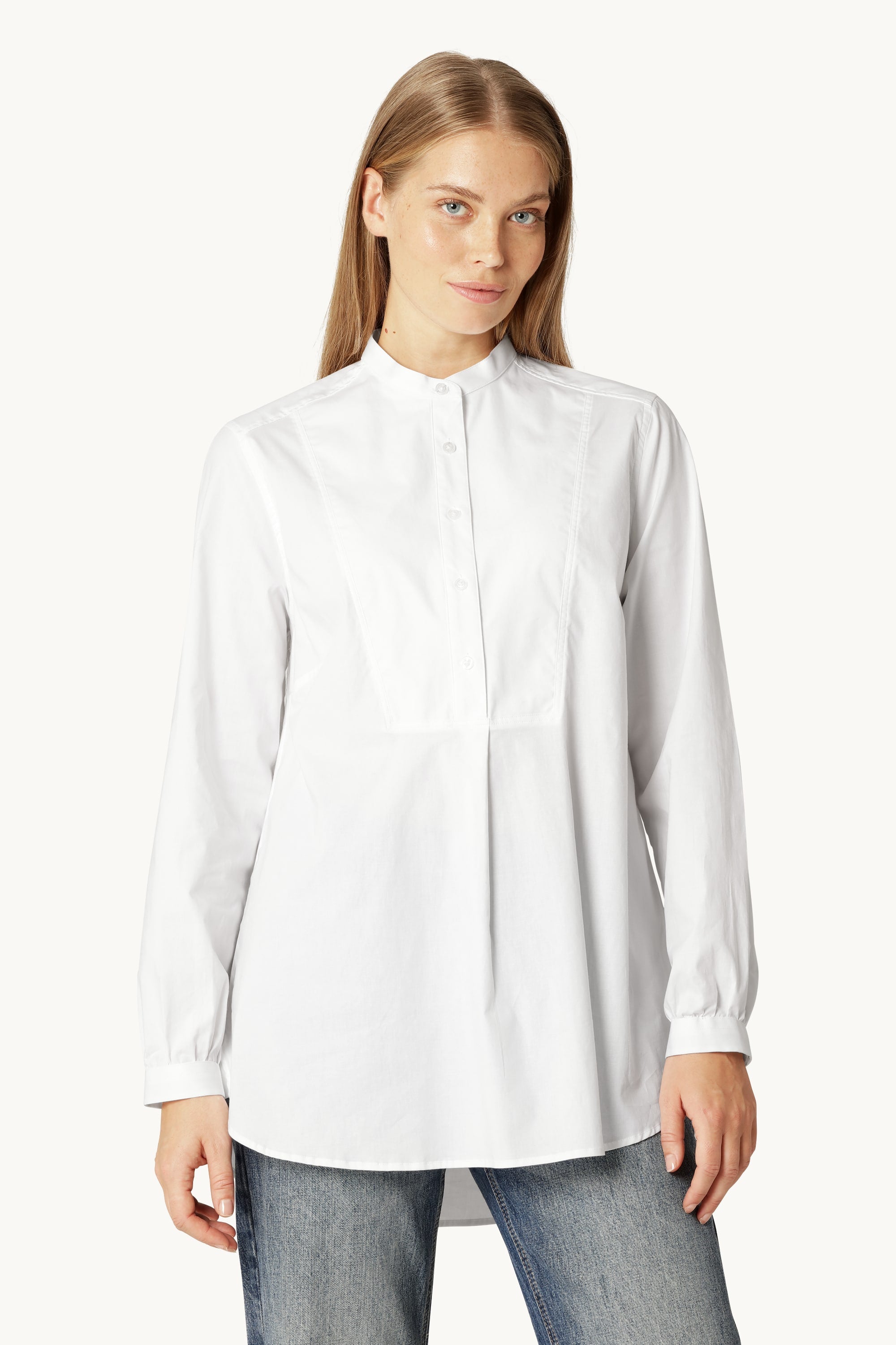 Chemise Classique Dos Long - White