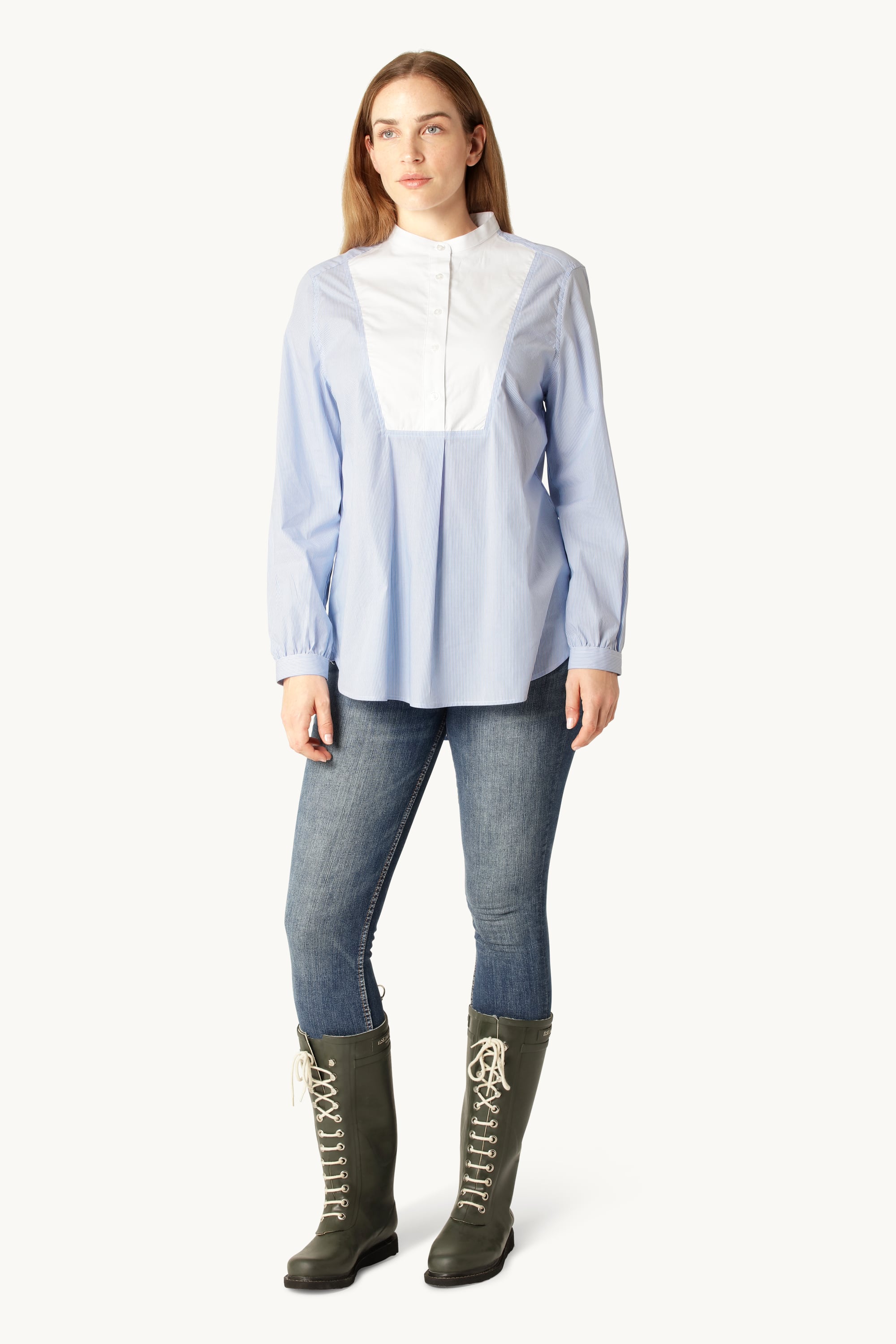 Chemise Classique Dos Long Rayures - Heather