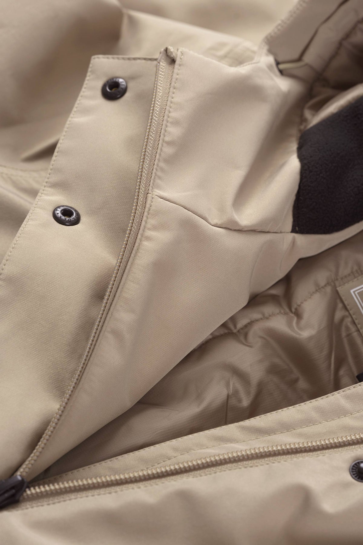Padded Raincoat - Greige