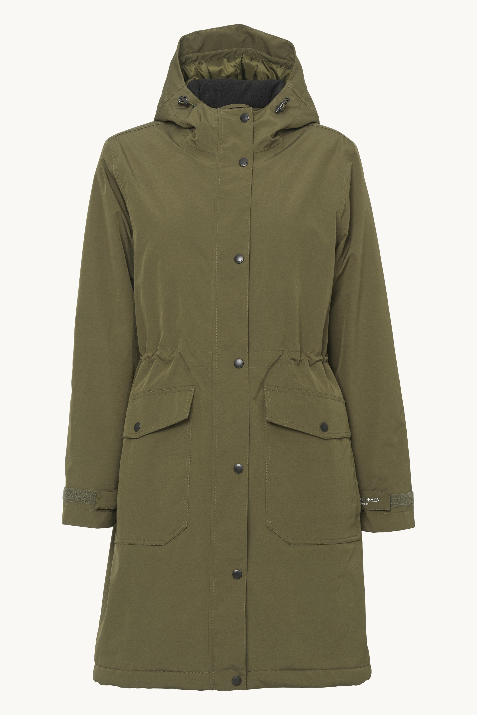 Padded Raincoat - Dark Olive