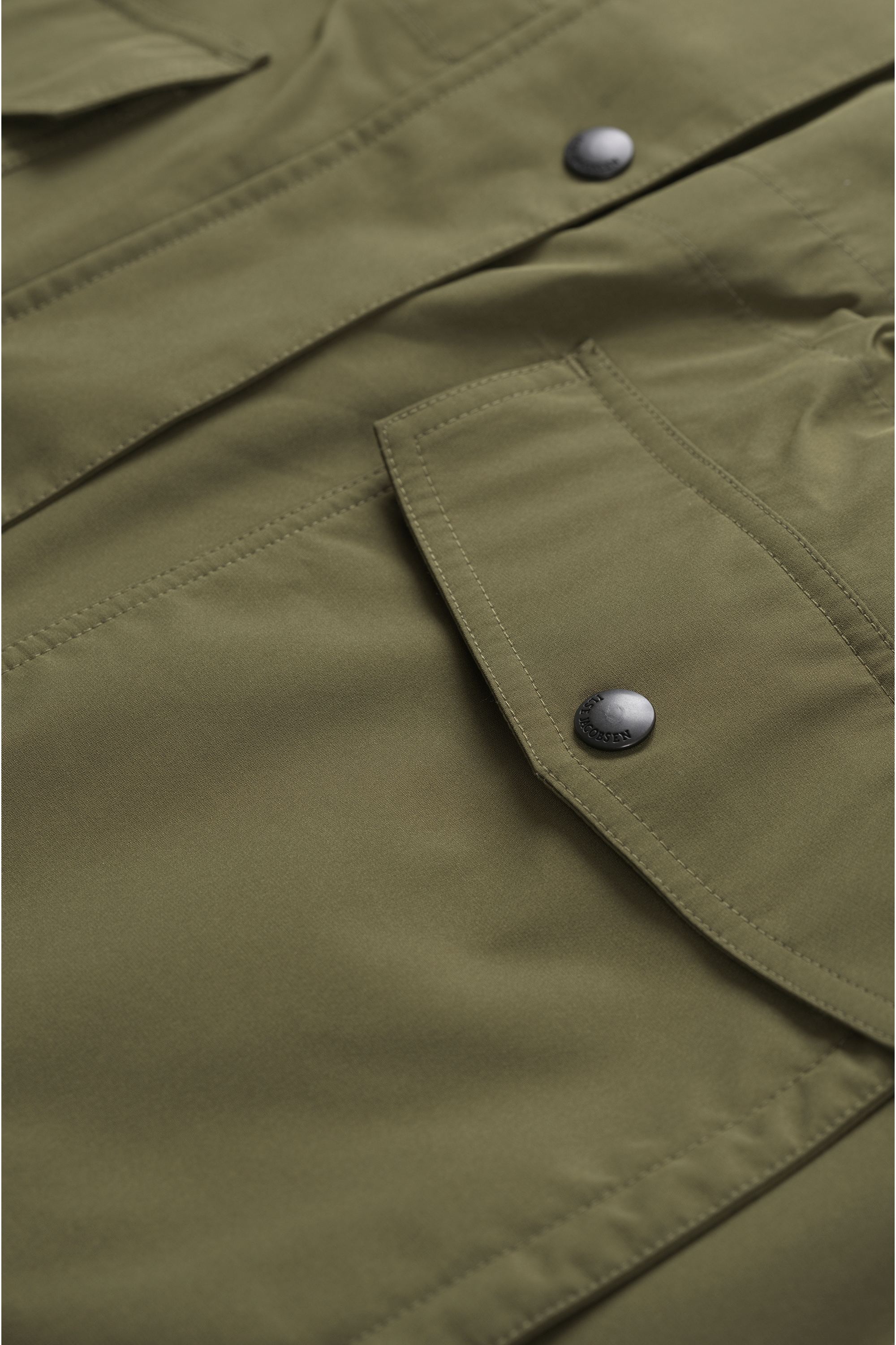 Padded Raincoat - Dark Olive
