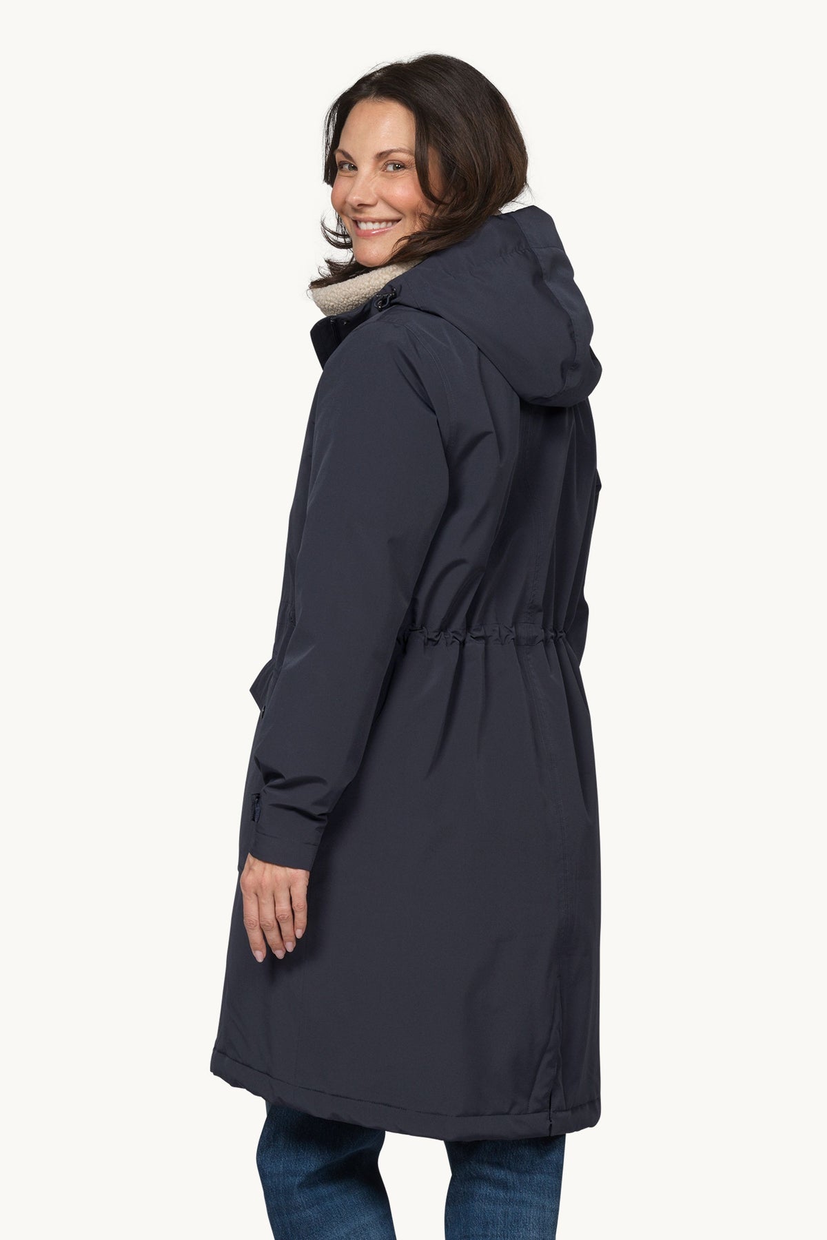 Padded Raincoat - Dark Indigo
