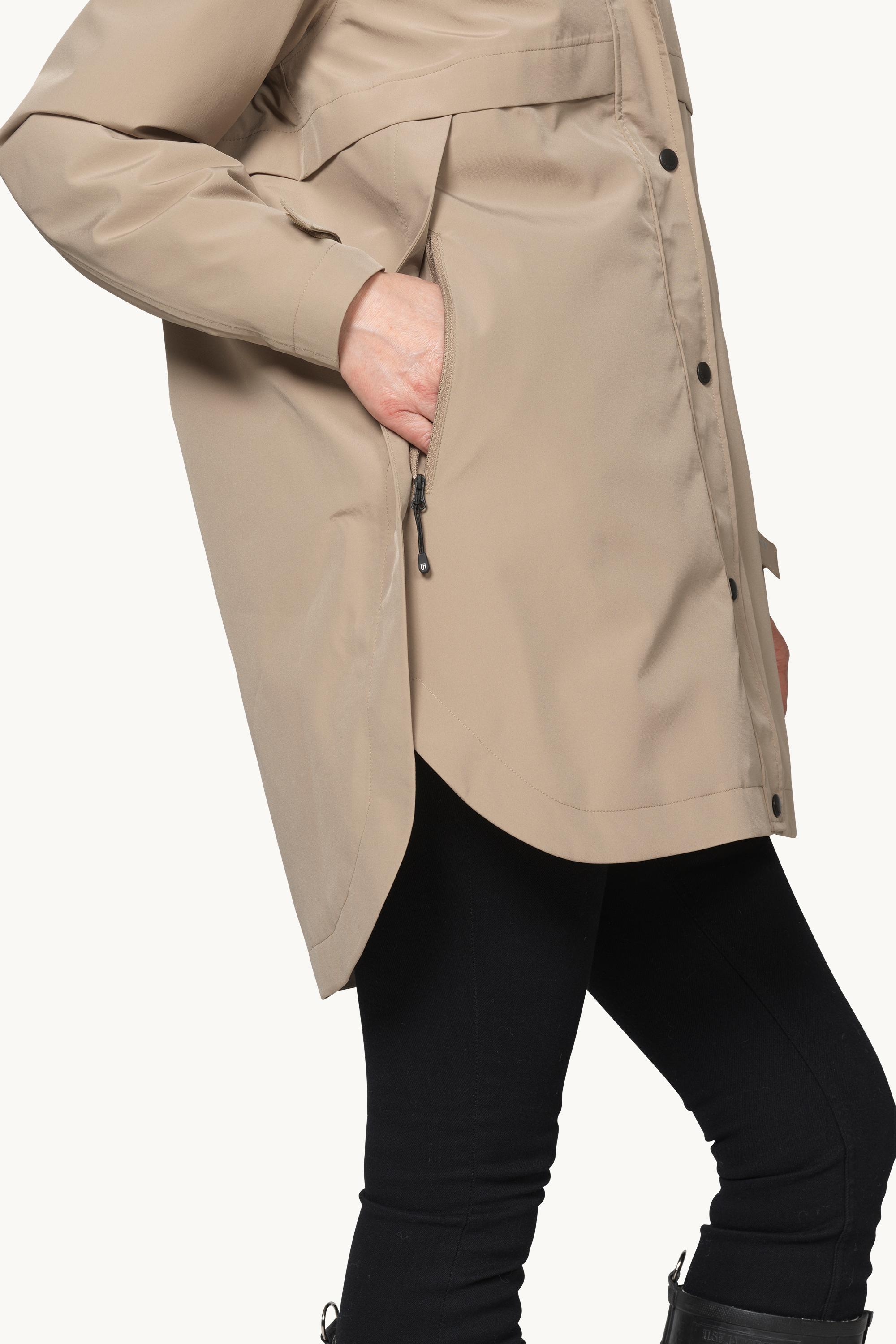 Padded Raincoat - Greige