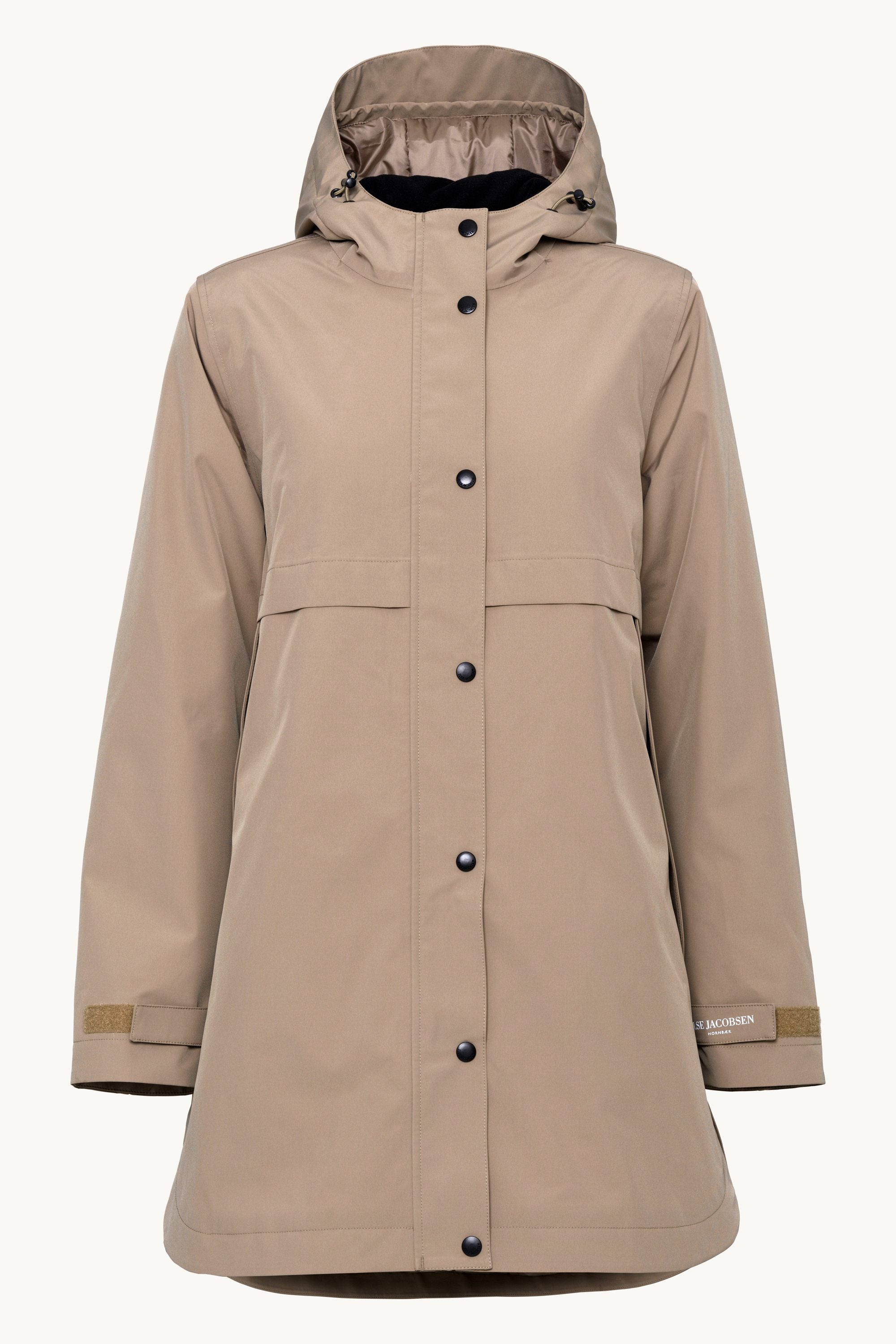 Padded Raincoat - Greige