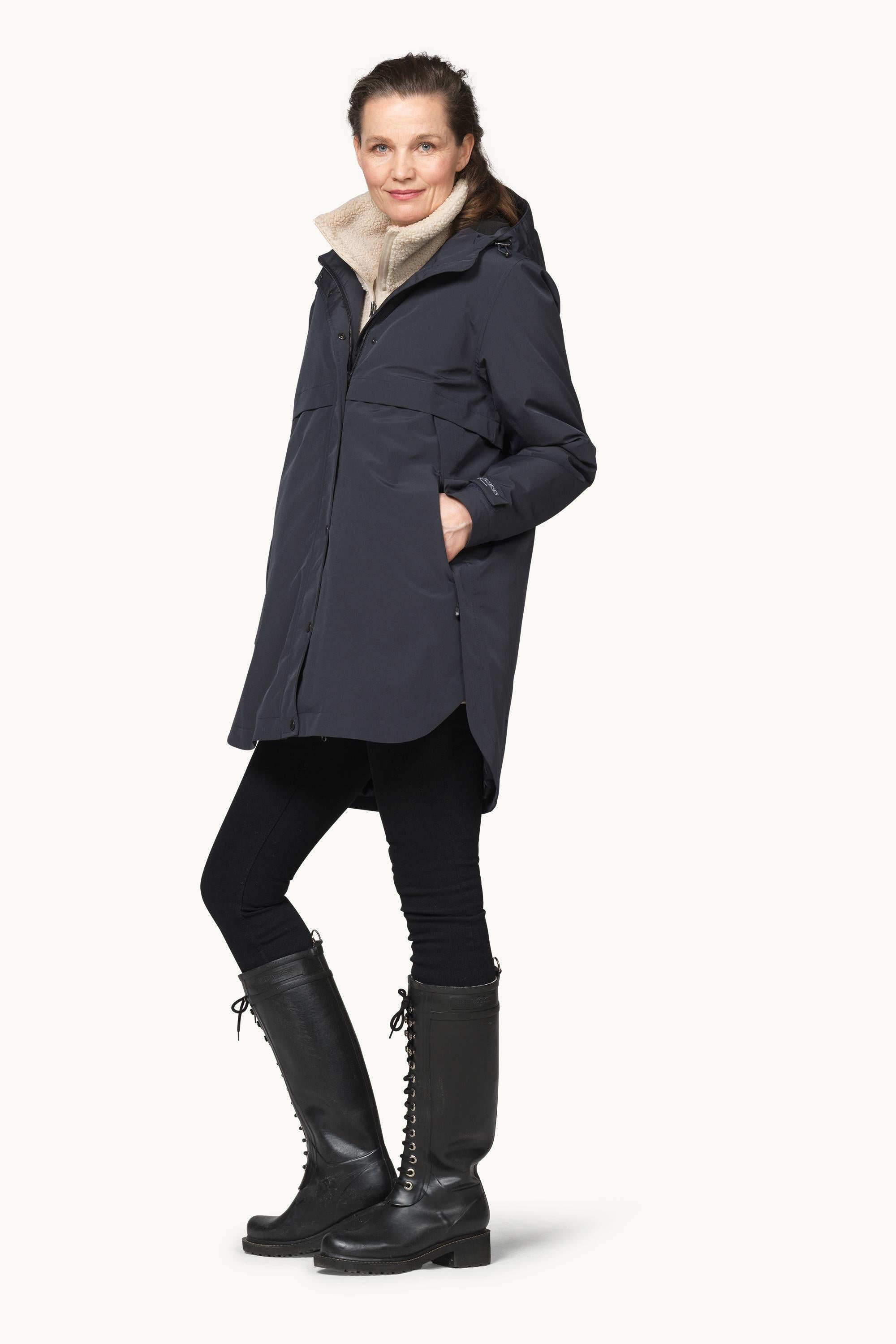 Padded Raincoat - Dark Indigo