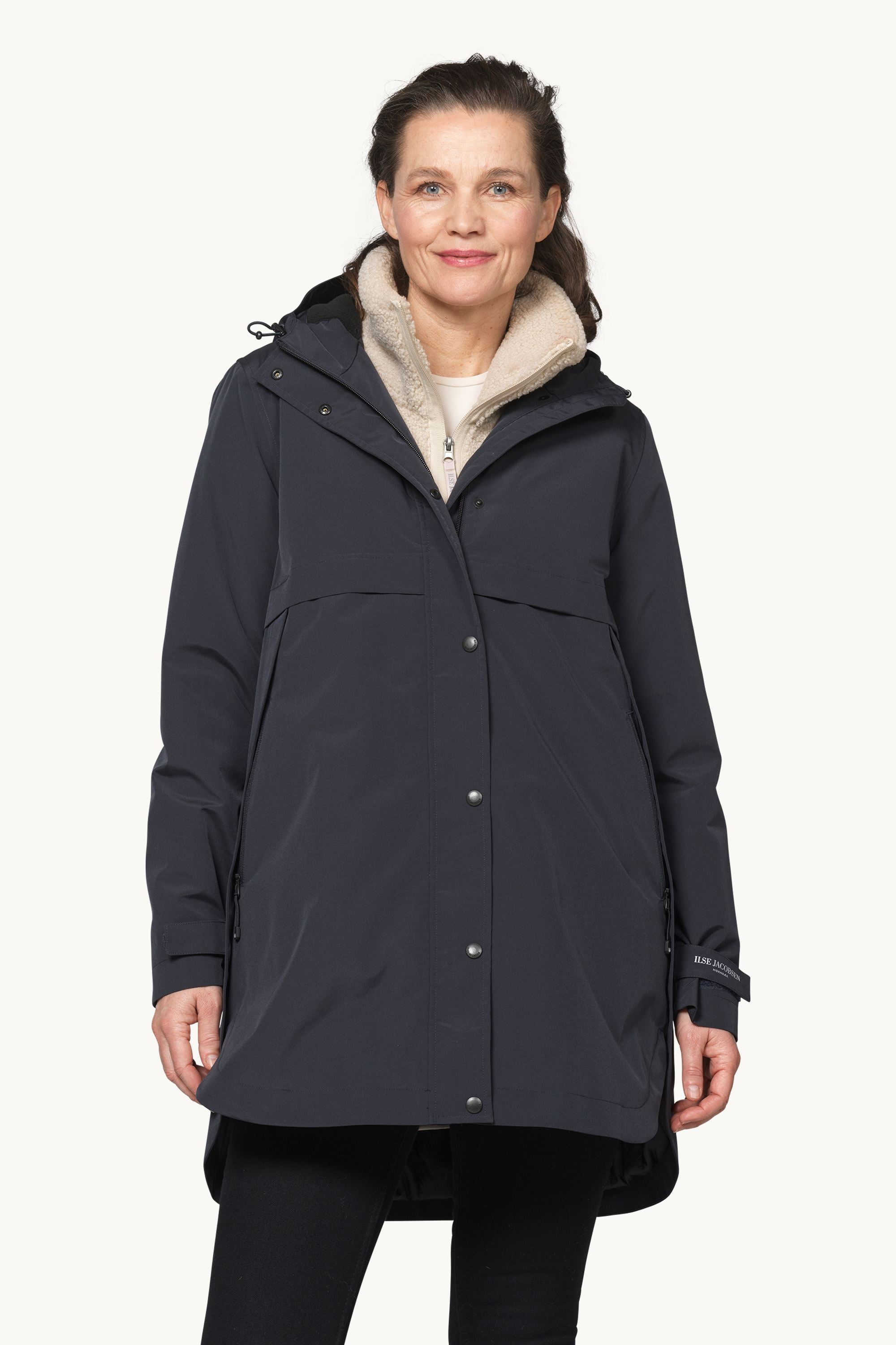 Padded Raincoat - Dark Indigo