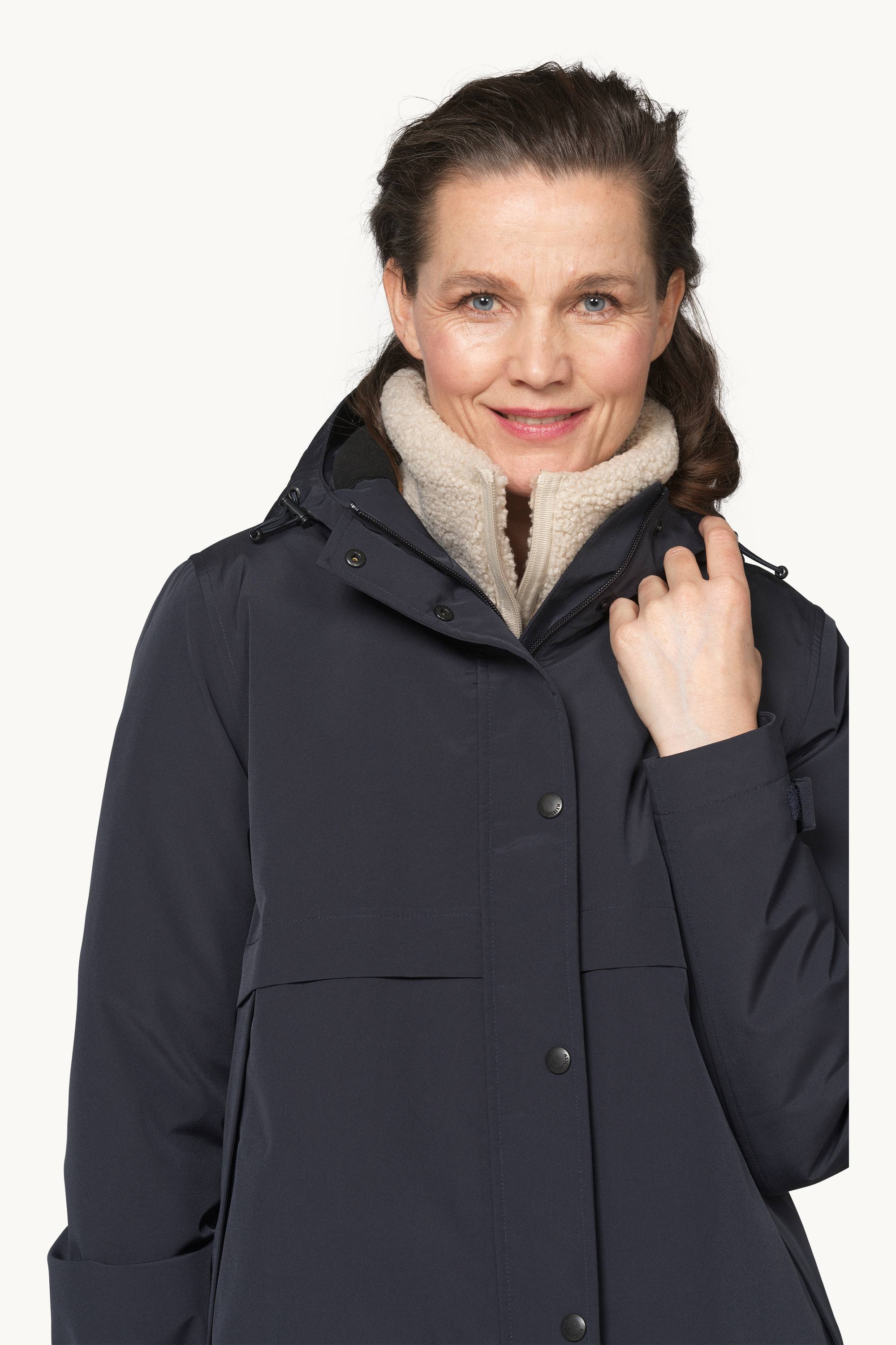 Padded Raincoat - Dark Indigo