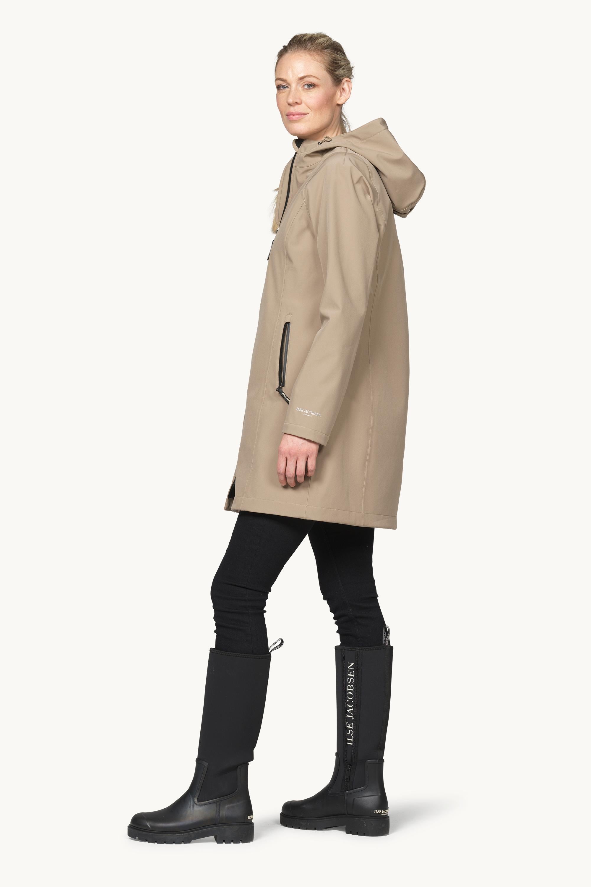 Softshell Raincoat - Greige
