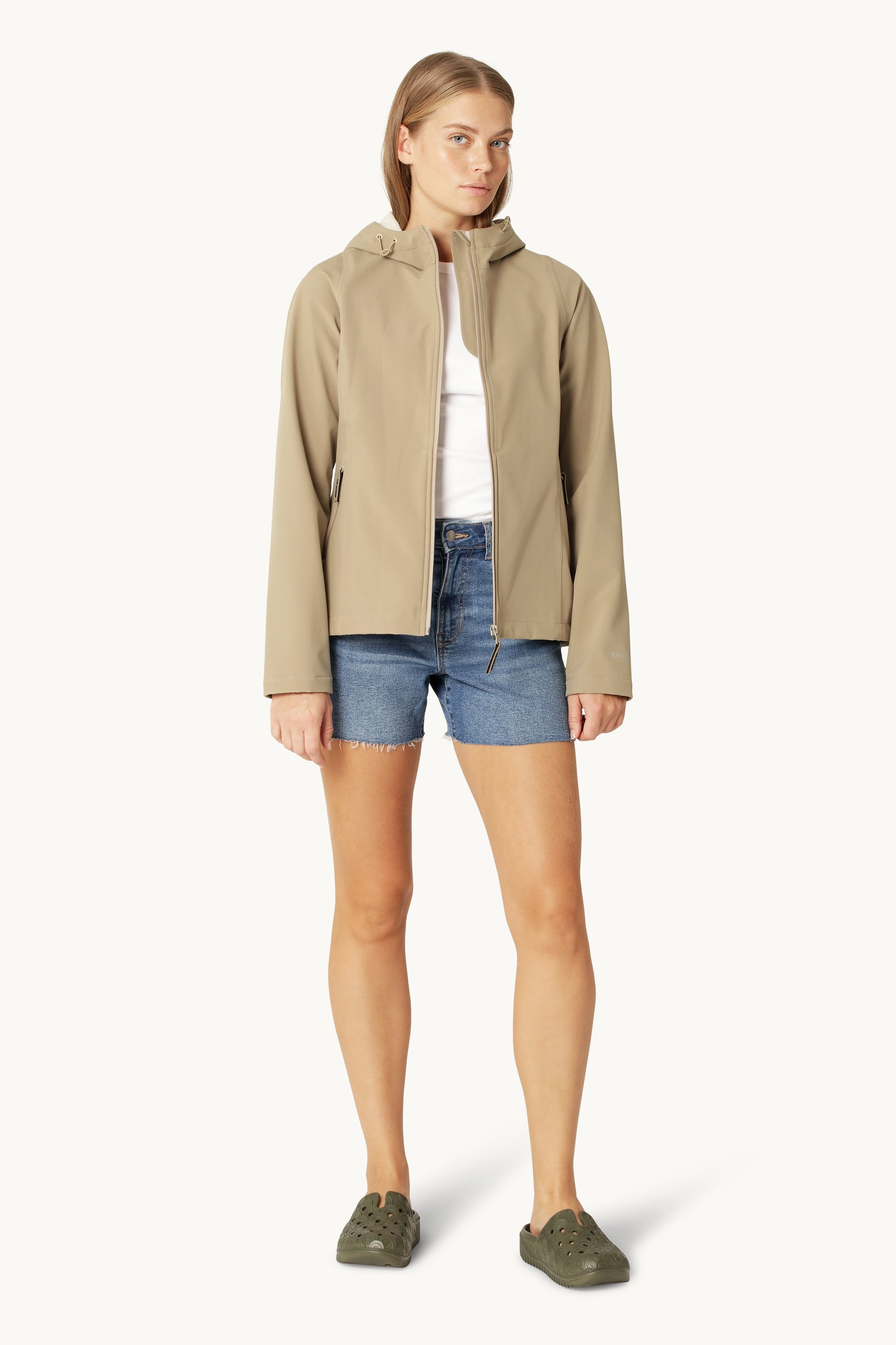 Imperméable Softshell Court - Greige