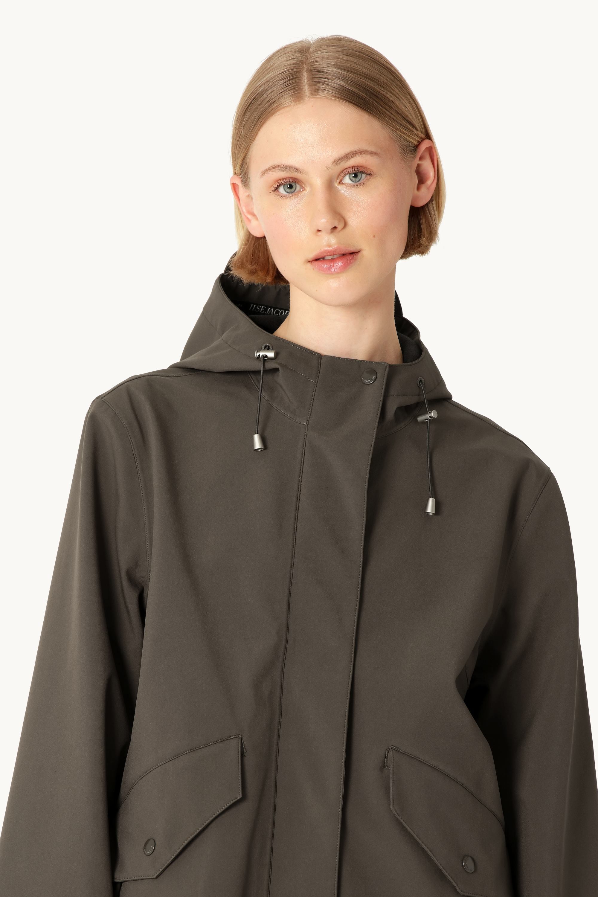 Long Softshell Raincoat - Wren
