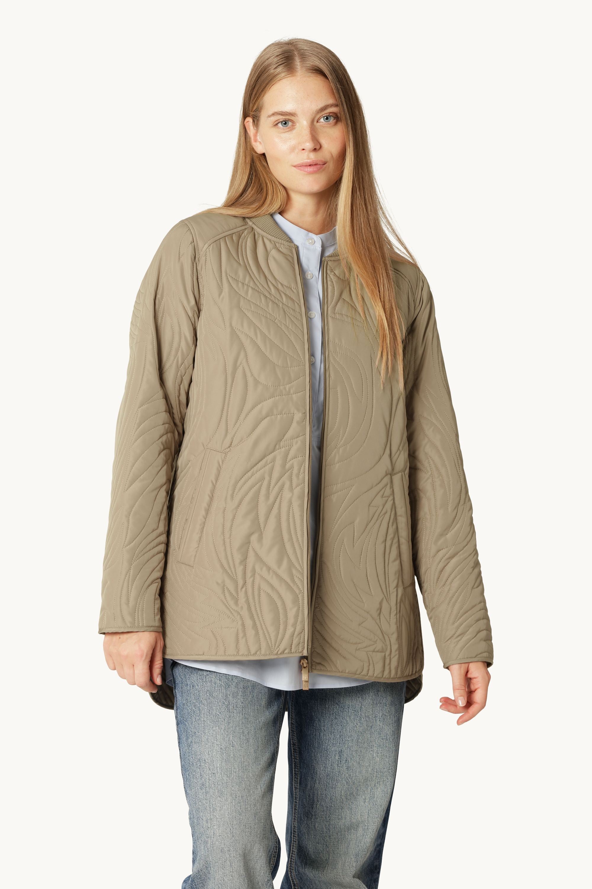 Short Quilt Jacket - Greige