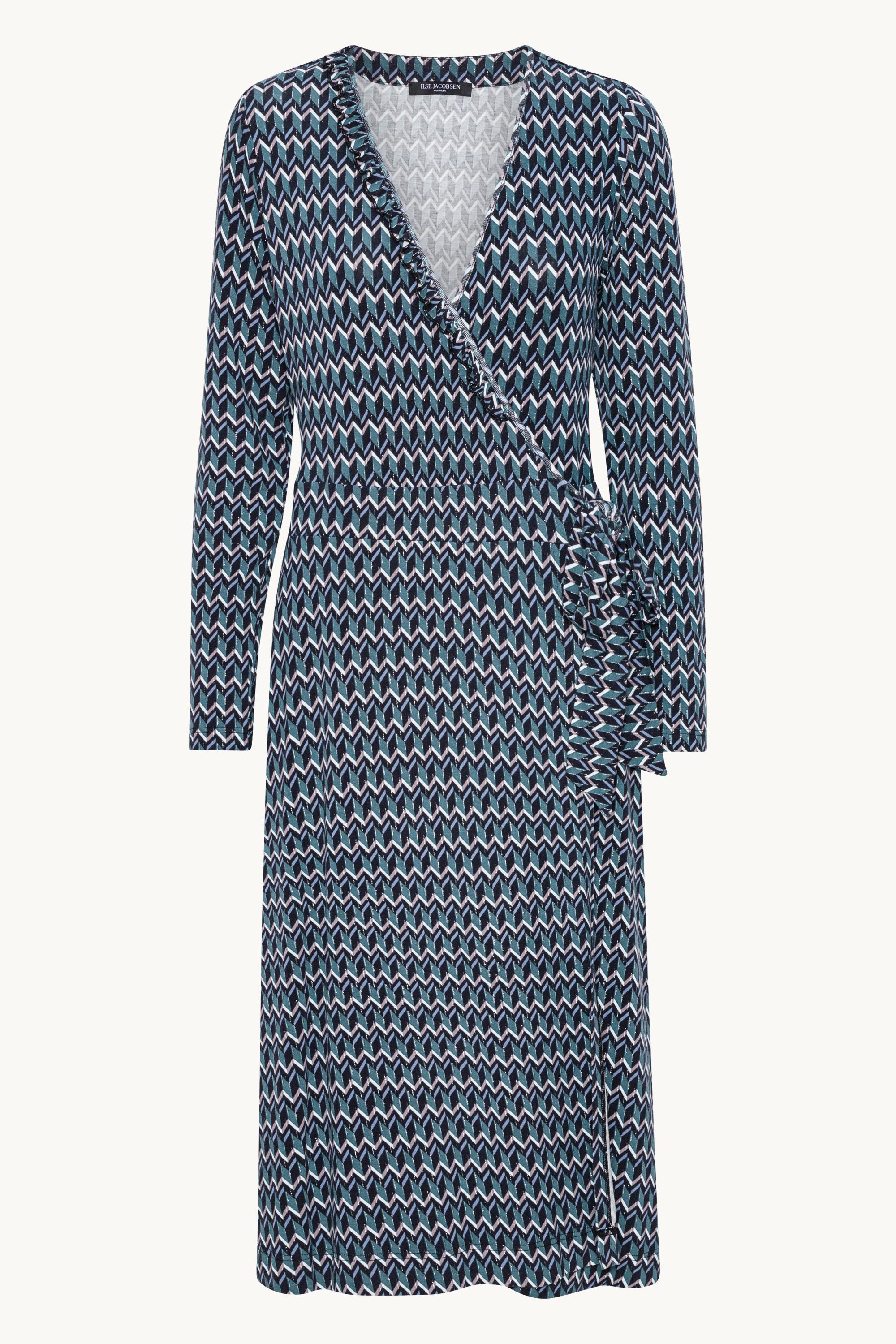 Robe portefeuille Elisa Harlekin - Indigo foncé