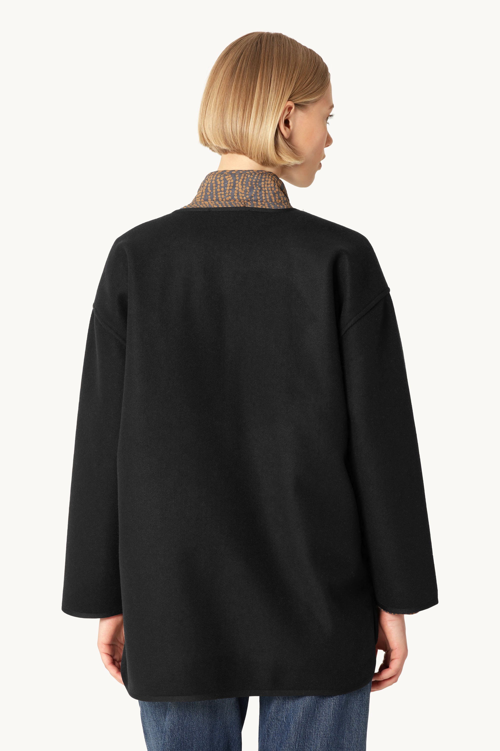 Veste Décontractée En Feutre - Black