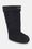 Ilse Jacobsen Hornbæk Footwear Fleece socks for RUB1 long rainboots Scarf 0112 Black Creme