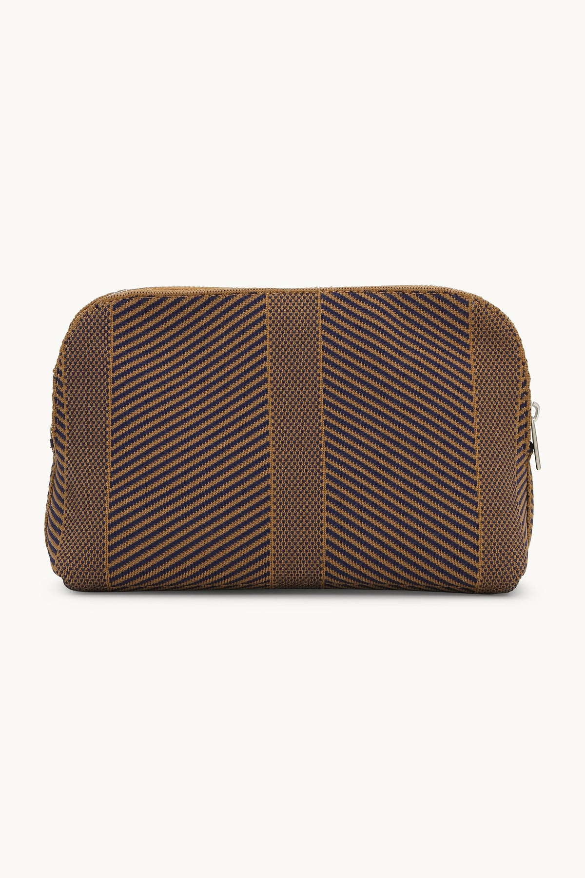 Knitted Makeup Bag - Dark Indigo Buckthorn Brown