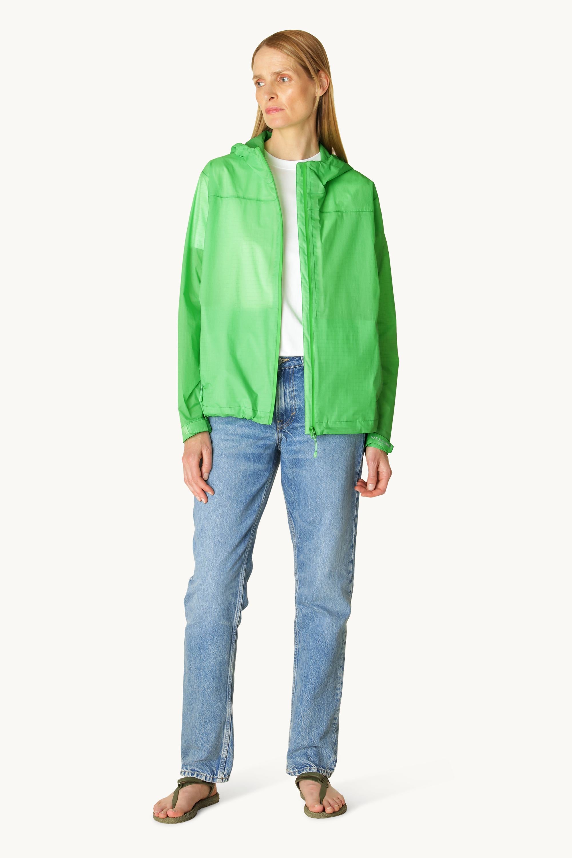 Windbreaker Rain Jacket - Bright Green