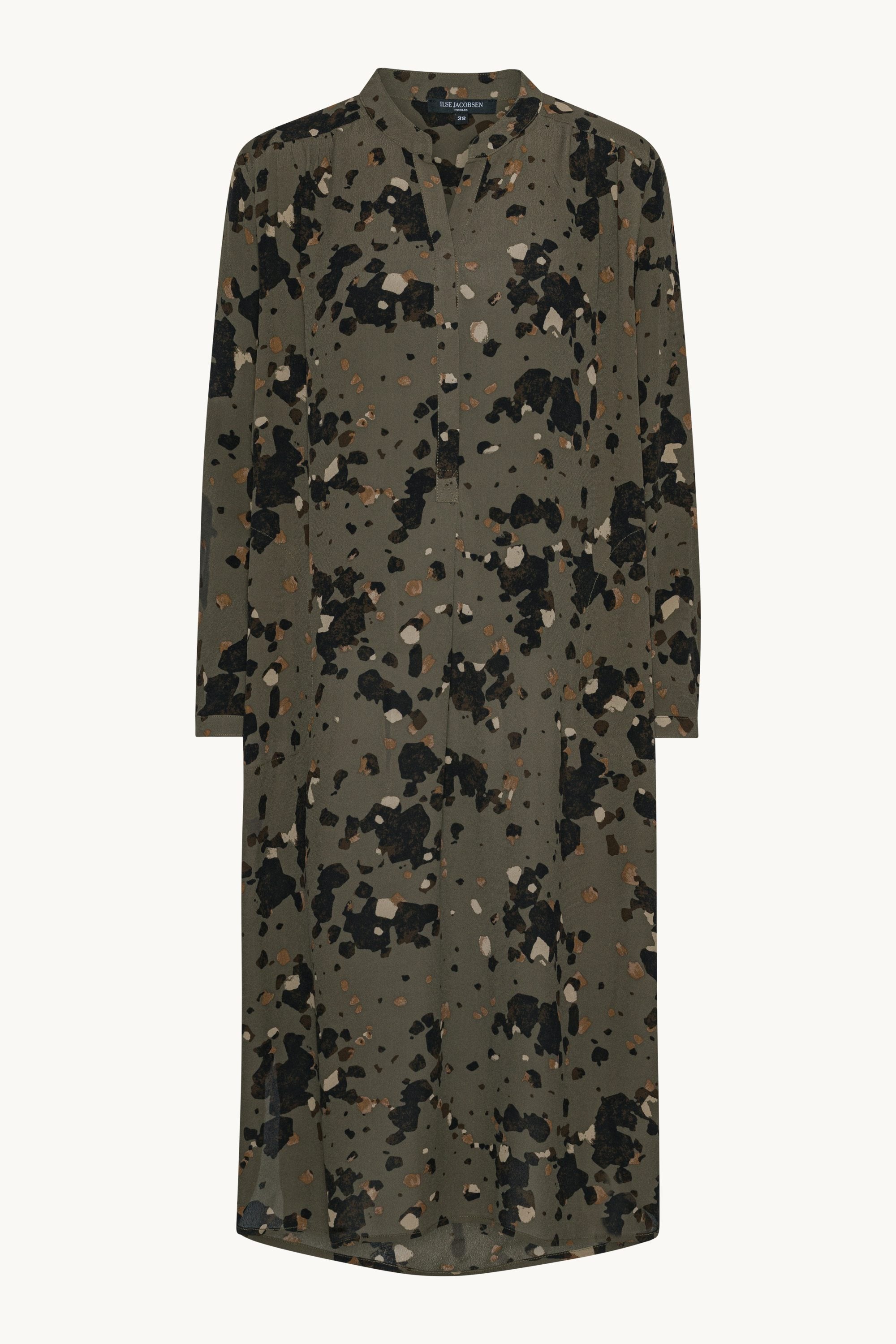 Robe Tunique à Demi Patte de Boutonnage - Graphic Camo