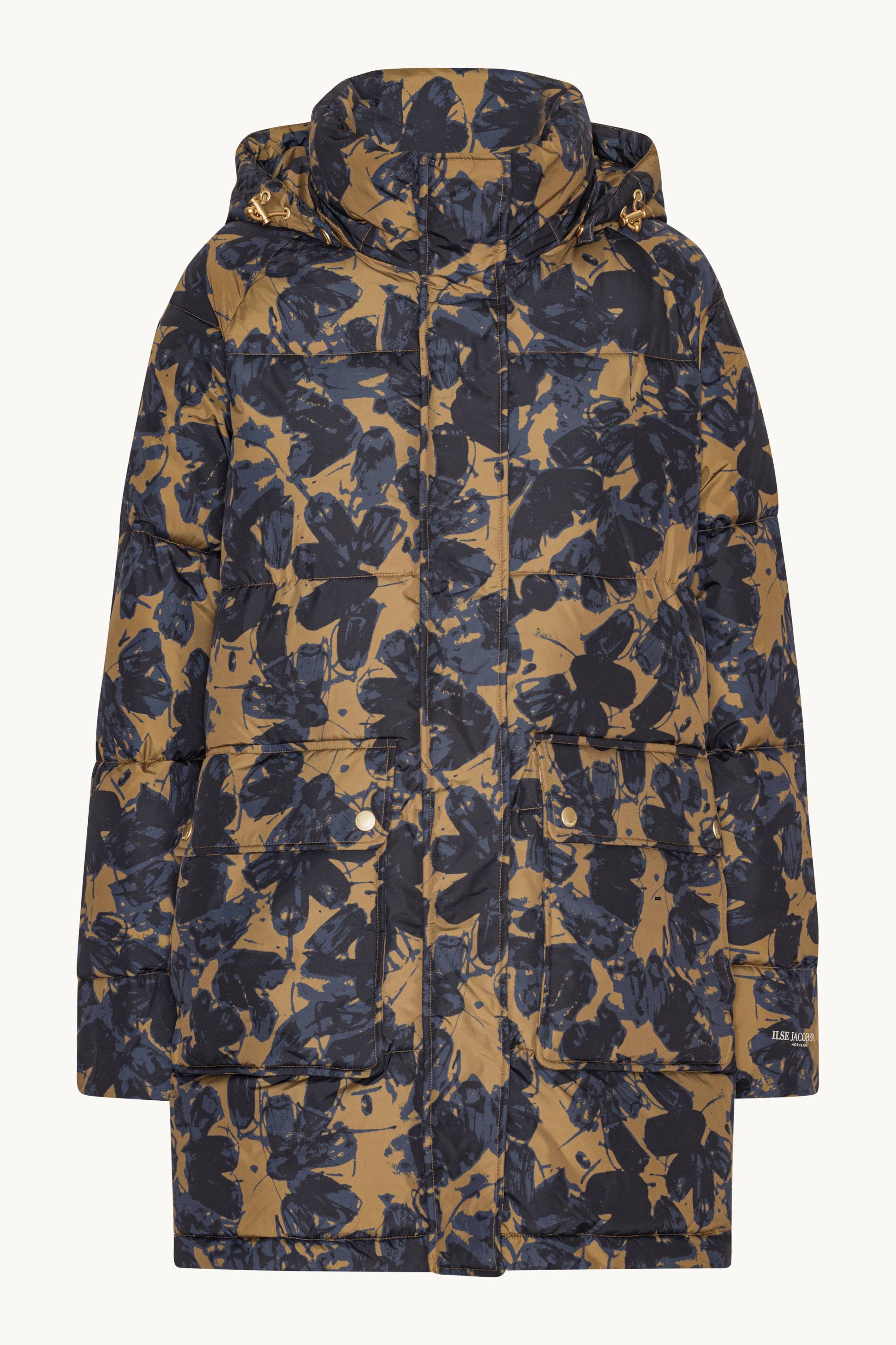 Oversized Padded Coat - Beige Butterfly