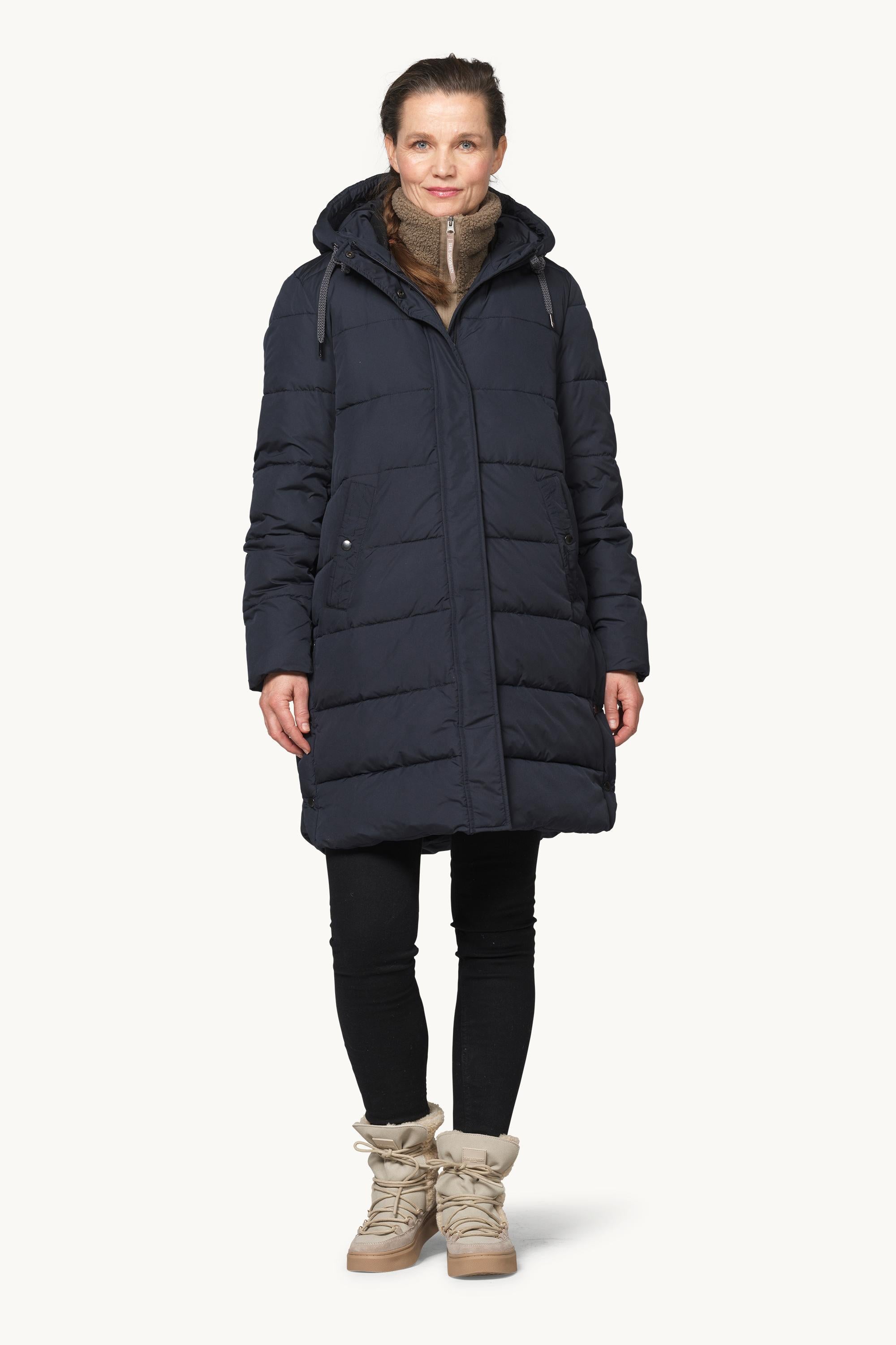 Padded Coat - Dark Indigo