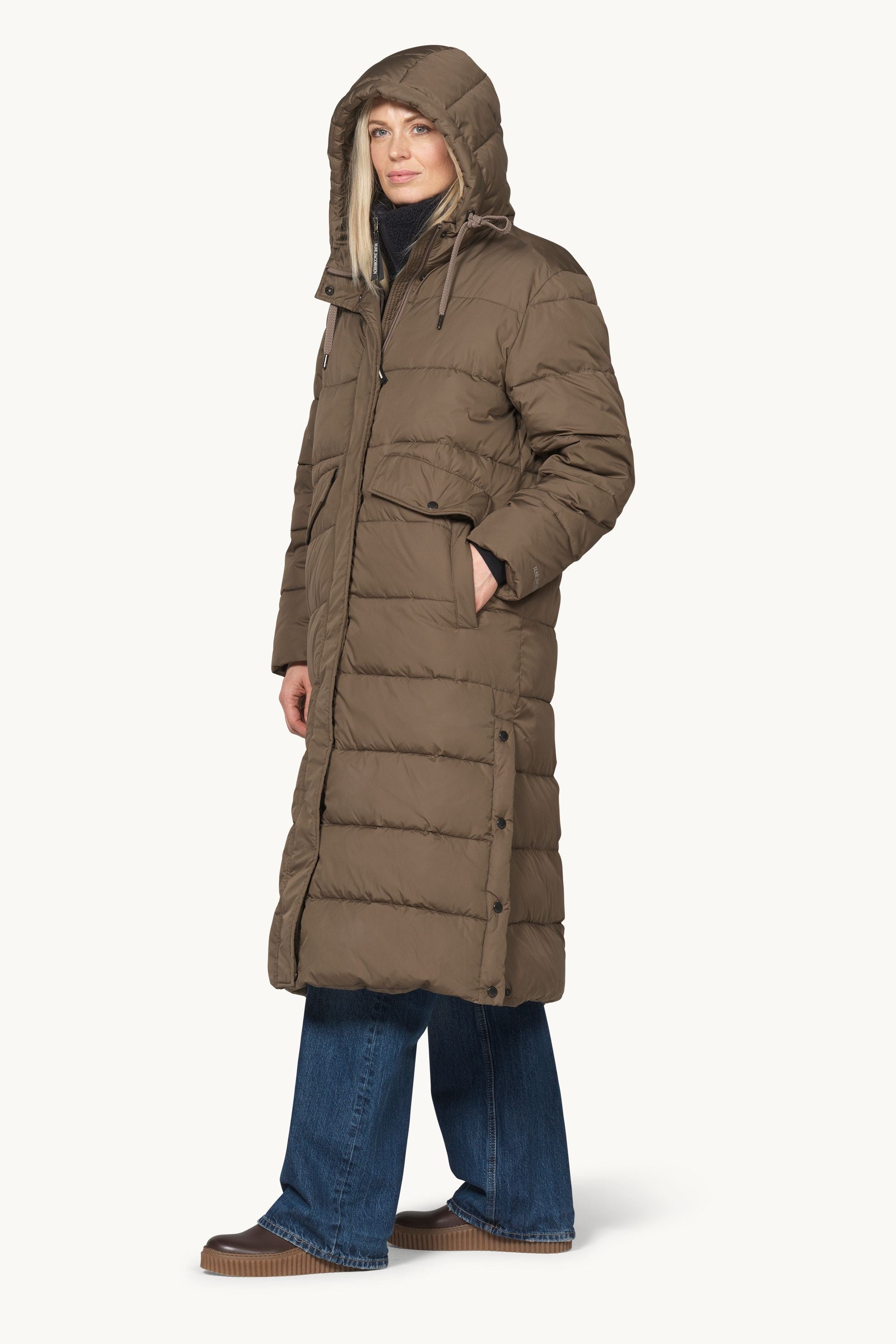 Padded Coat - Mud
