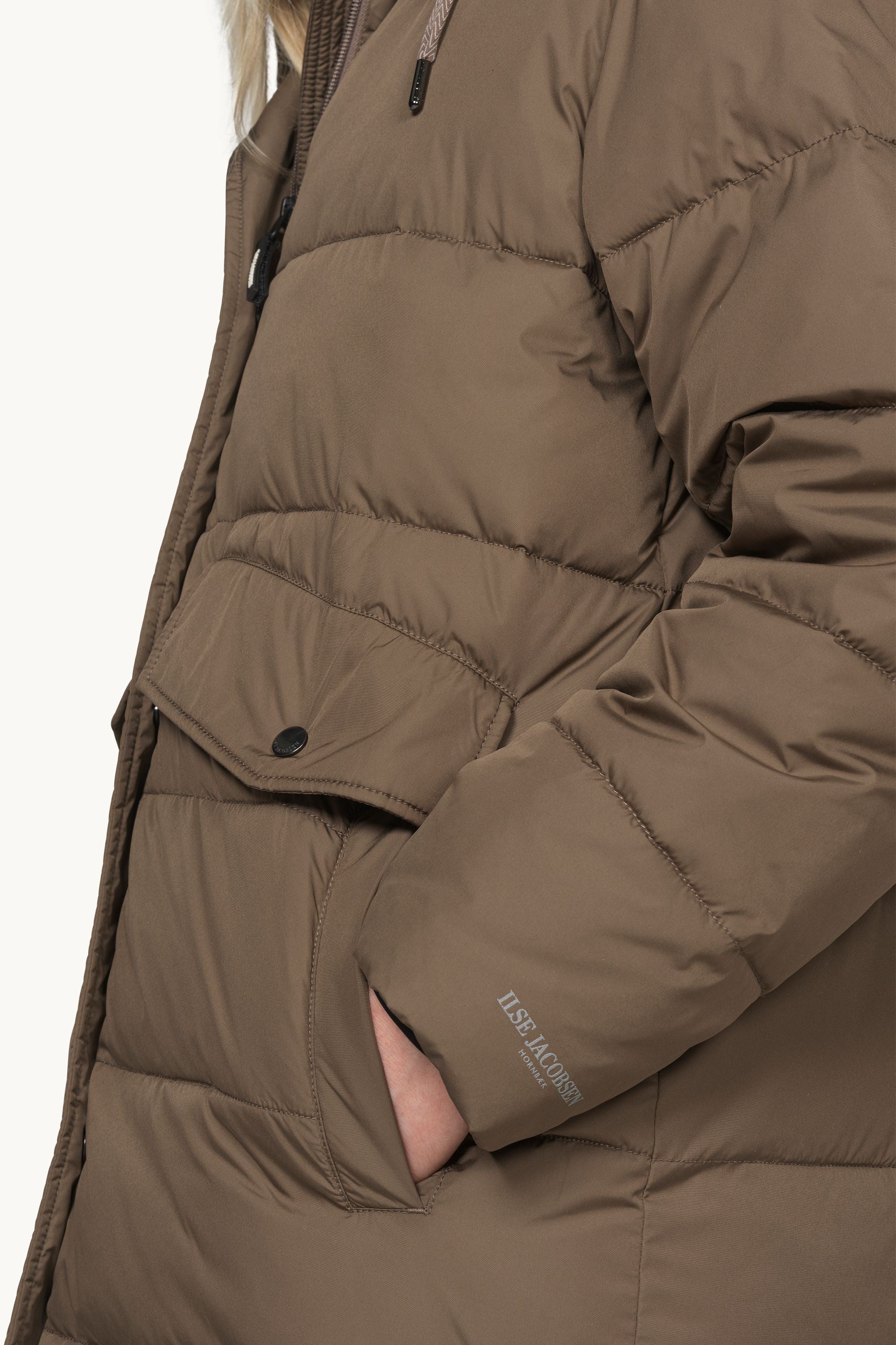 Padded Coat - Mud