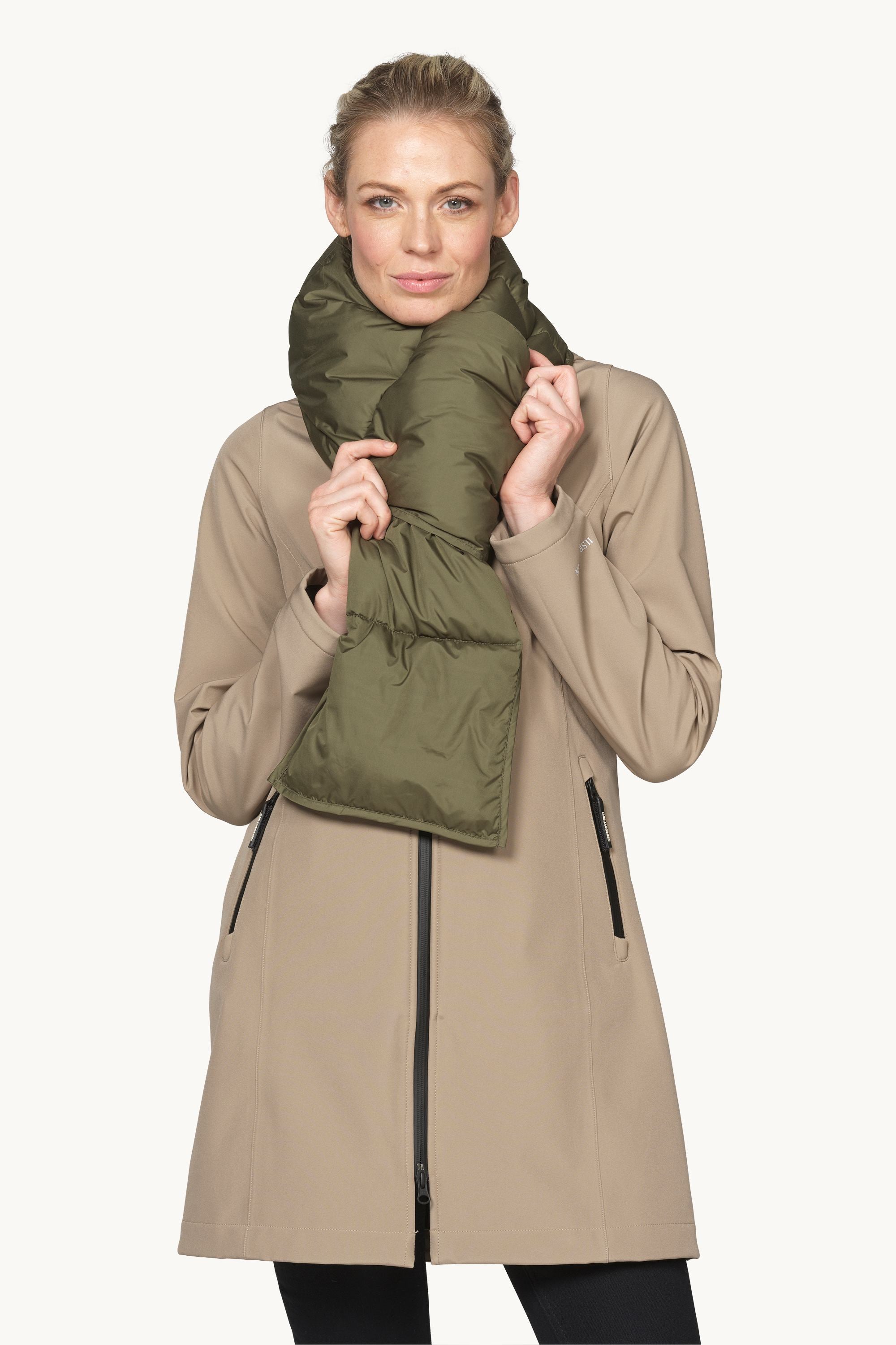 Padded Scarf - Dark Olive