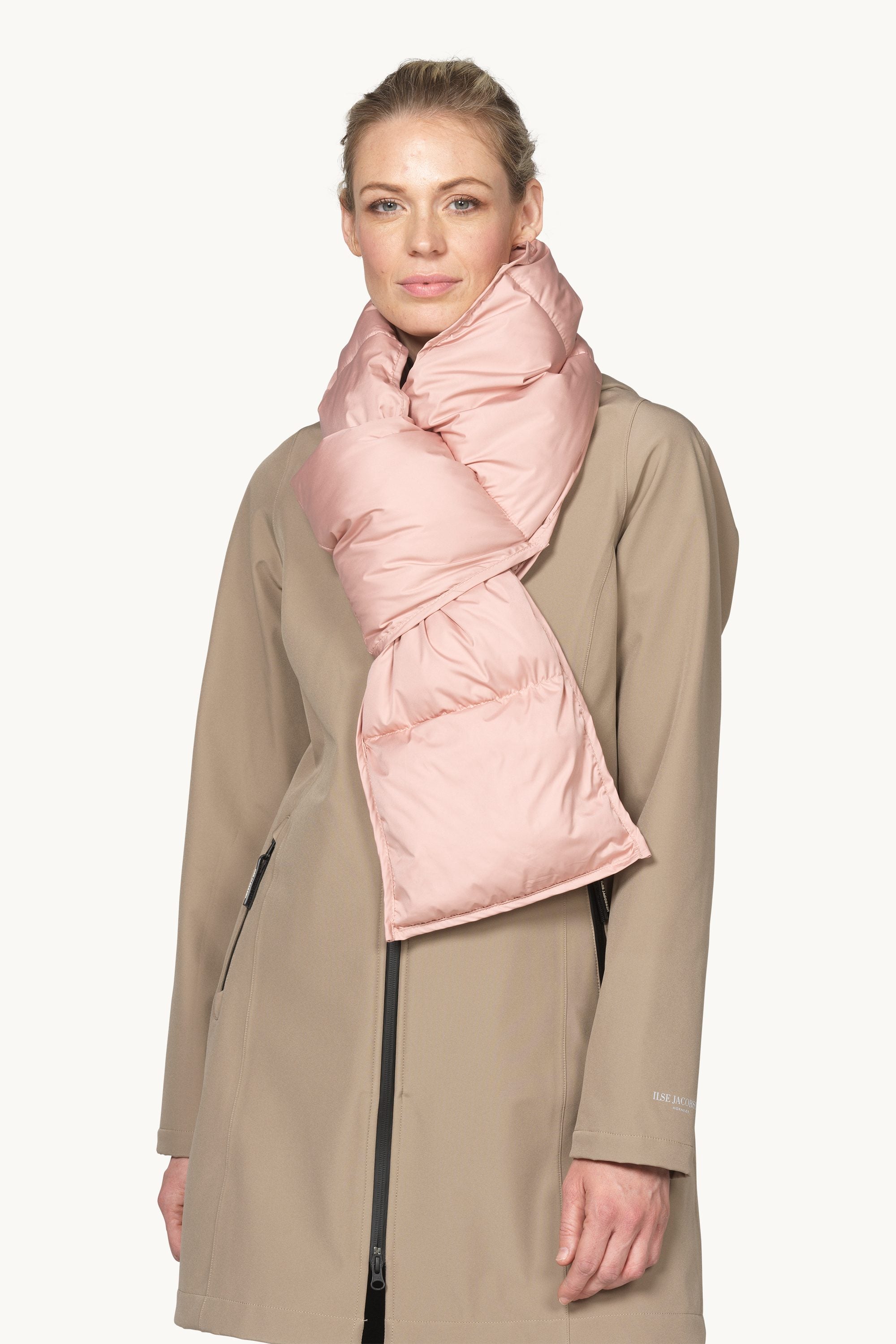 Padded Scarf - Ash Rose