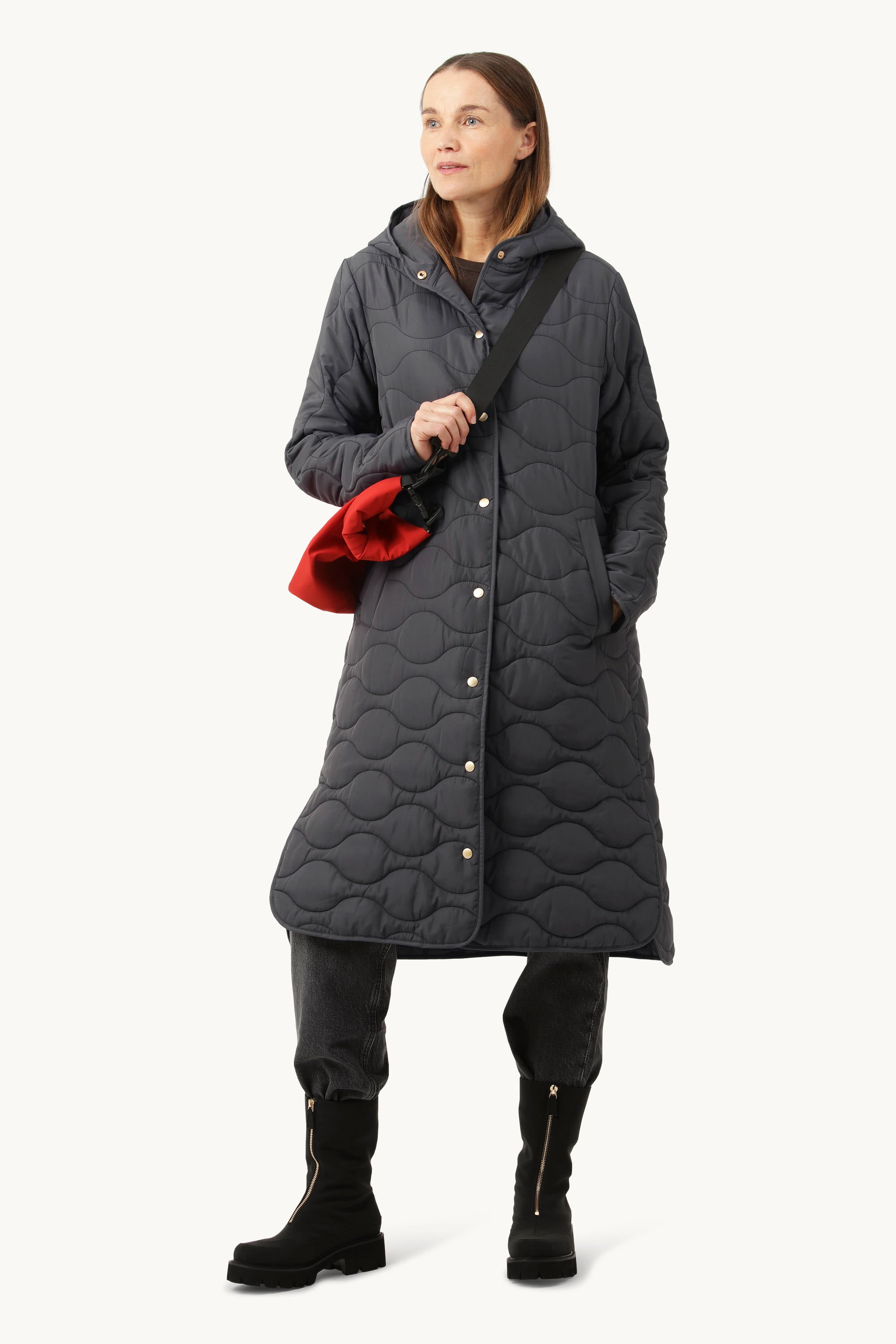 Manteau matelassé - Asphalte