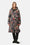 Manteau Long Matelassé - Floral Camo