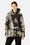 Short Quilt Jacket With Hood - Moss Print