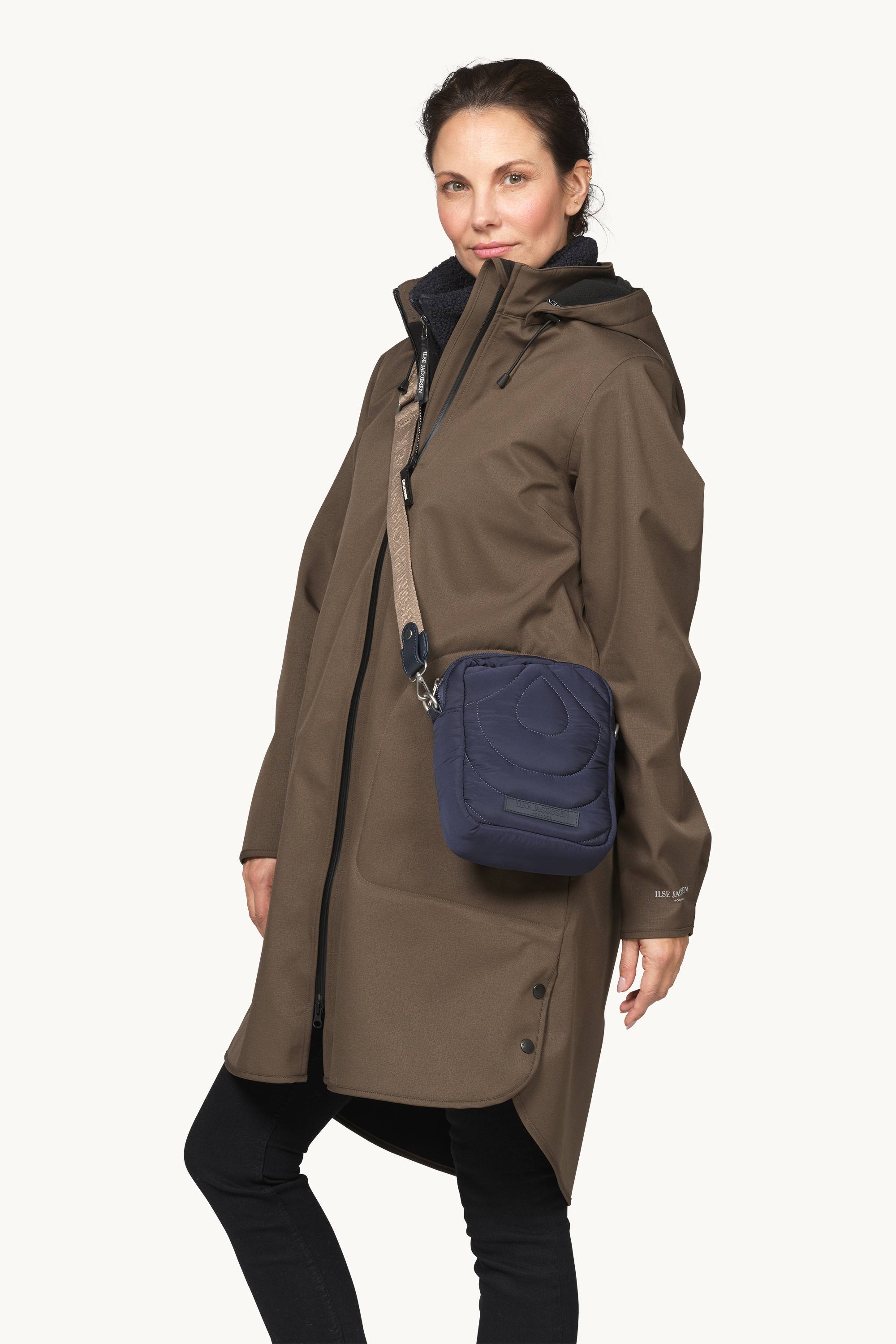 Small Quilted Crossbody Bag - Dark Indigo