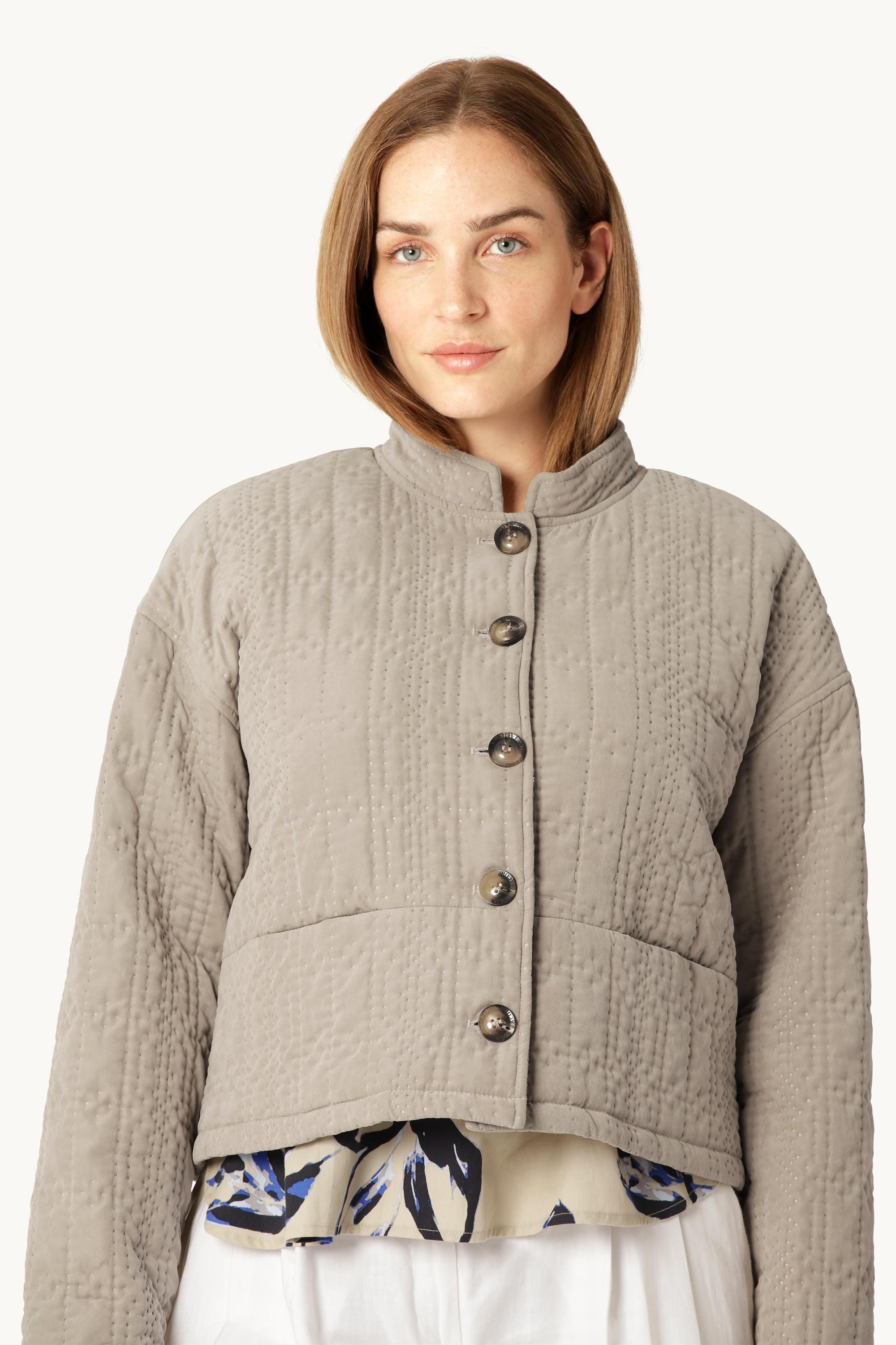Veste Matelassée Courte - Greige