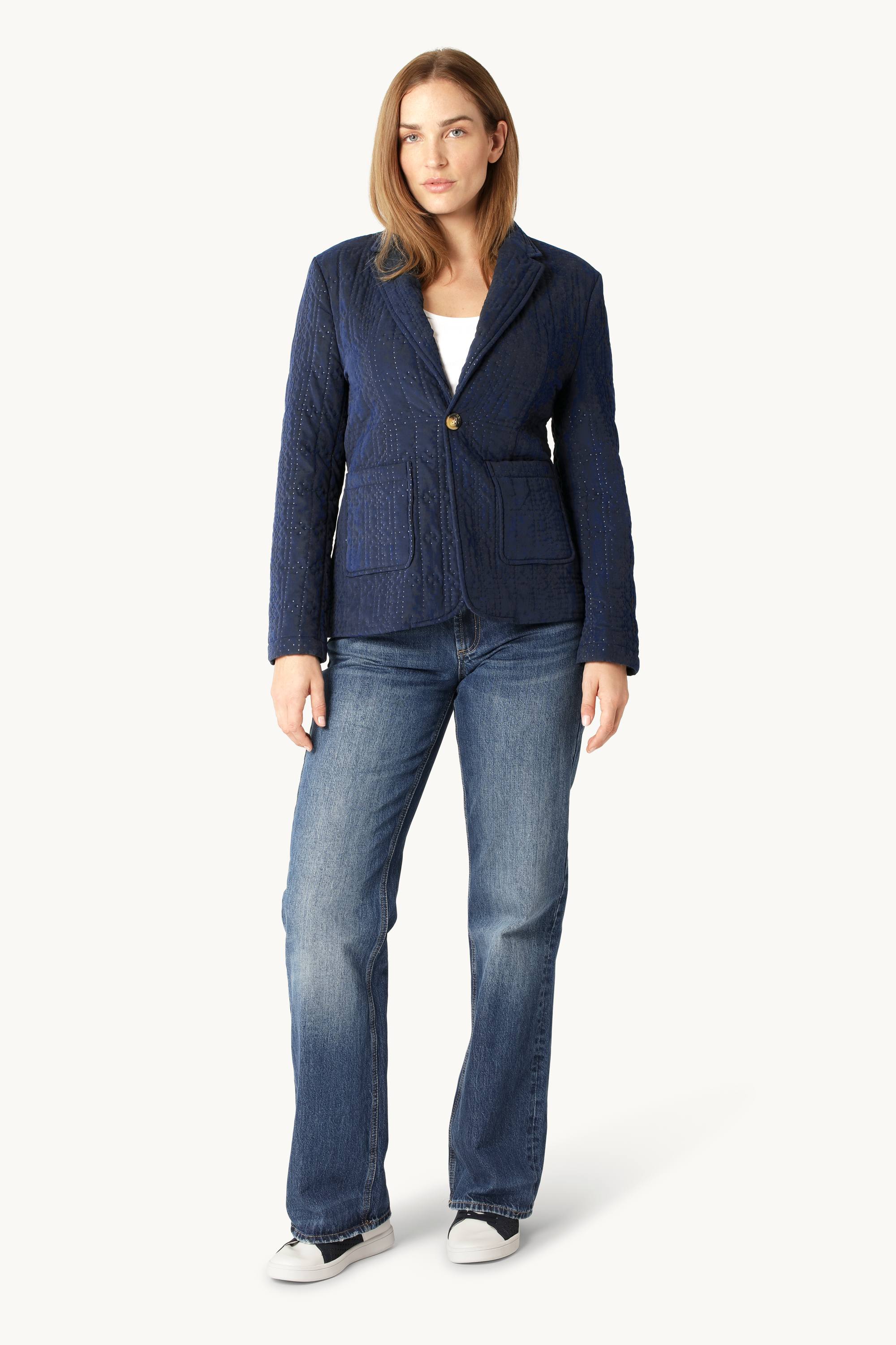 Blazer Matelassé - Dark Indigo